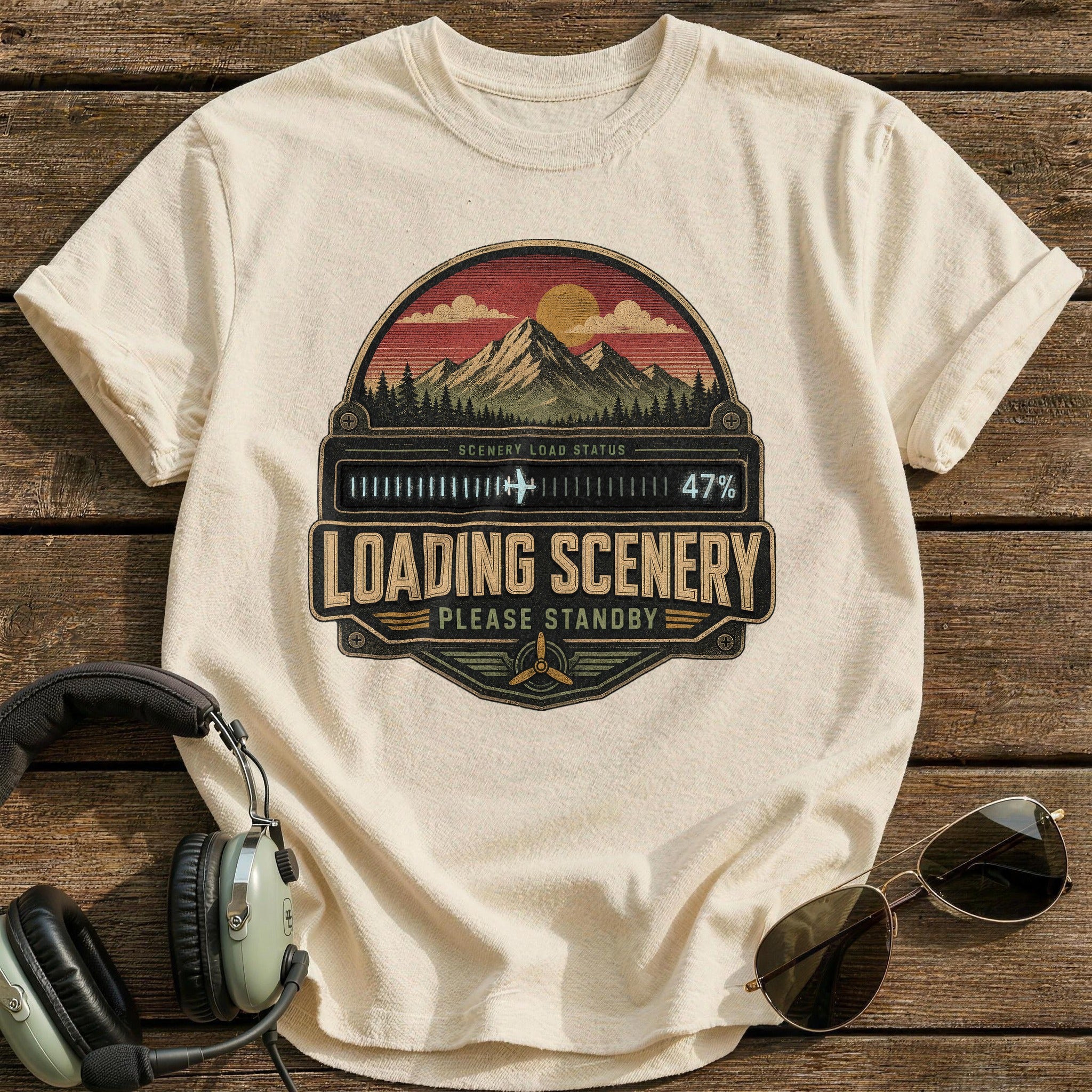 Scenery Load Status T-Shirt - Natural