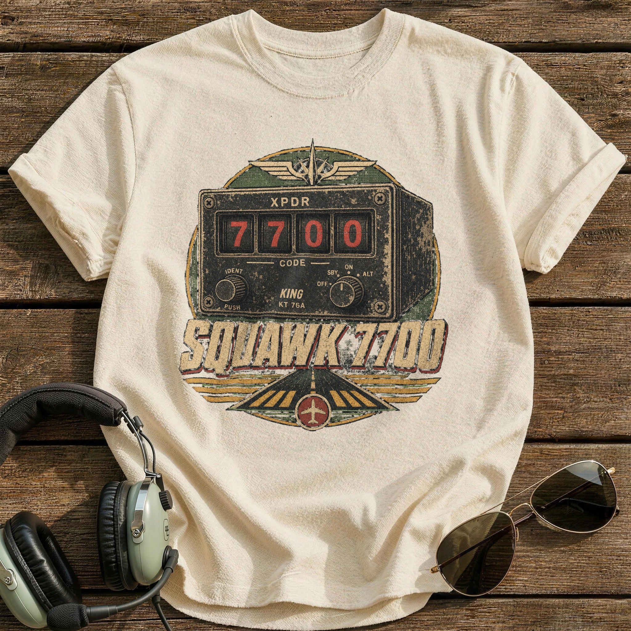 Squawk 7700 T-Shirt - Natural