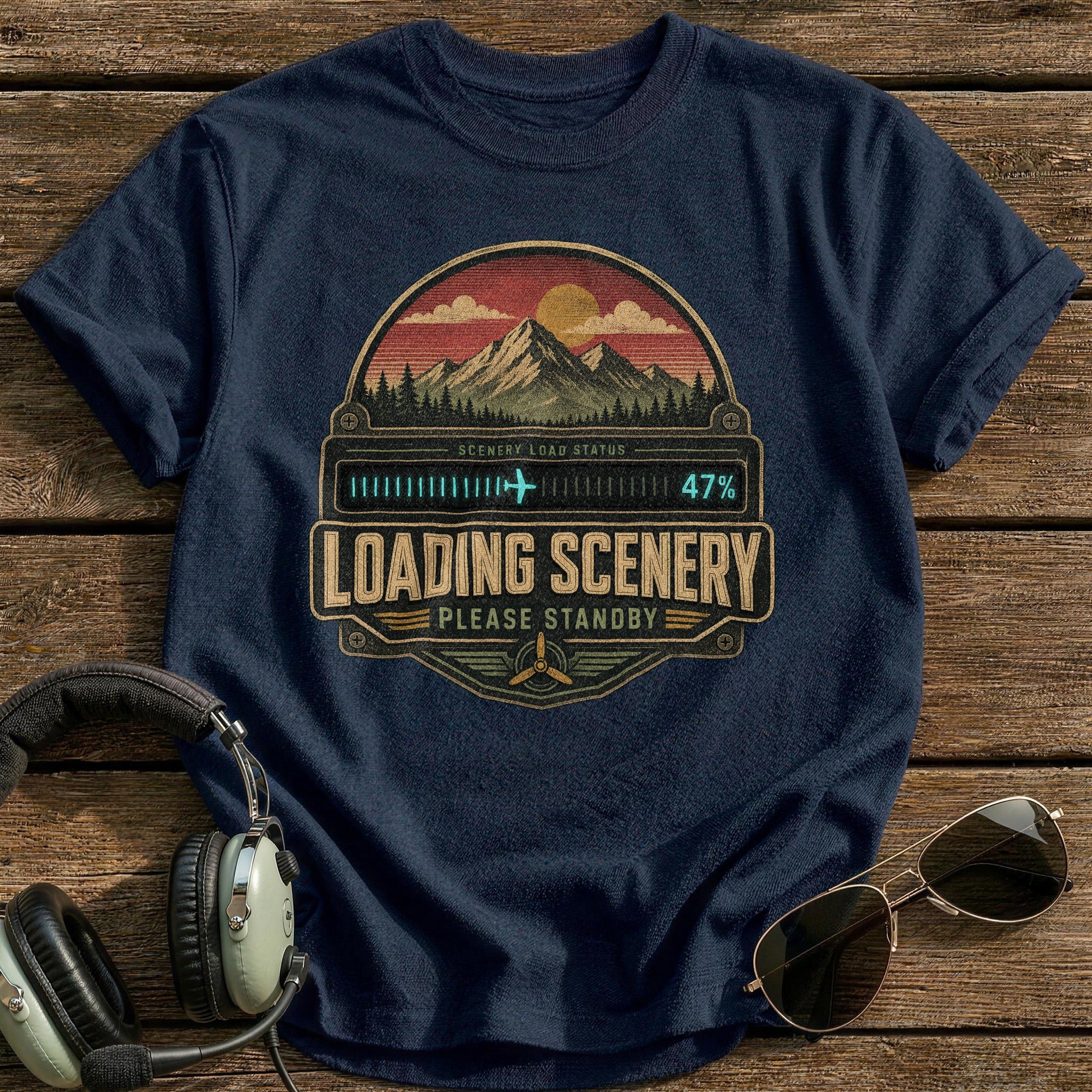 Loading Scenery T-Shirt - Navy