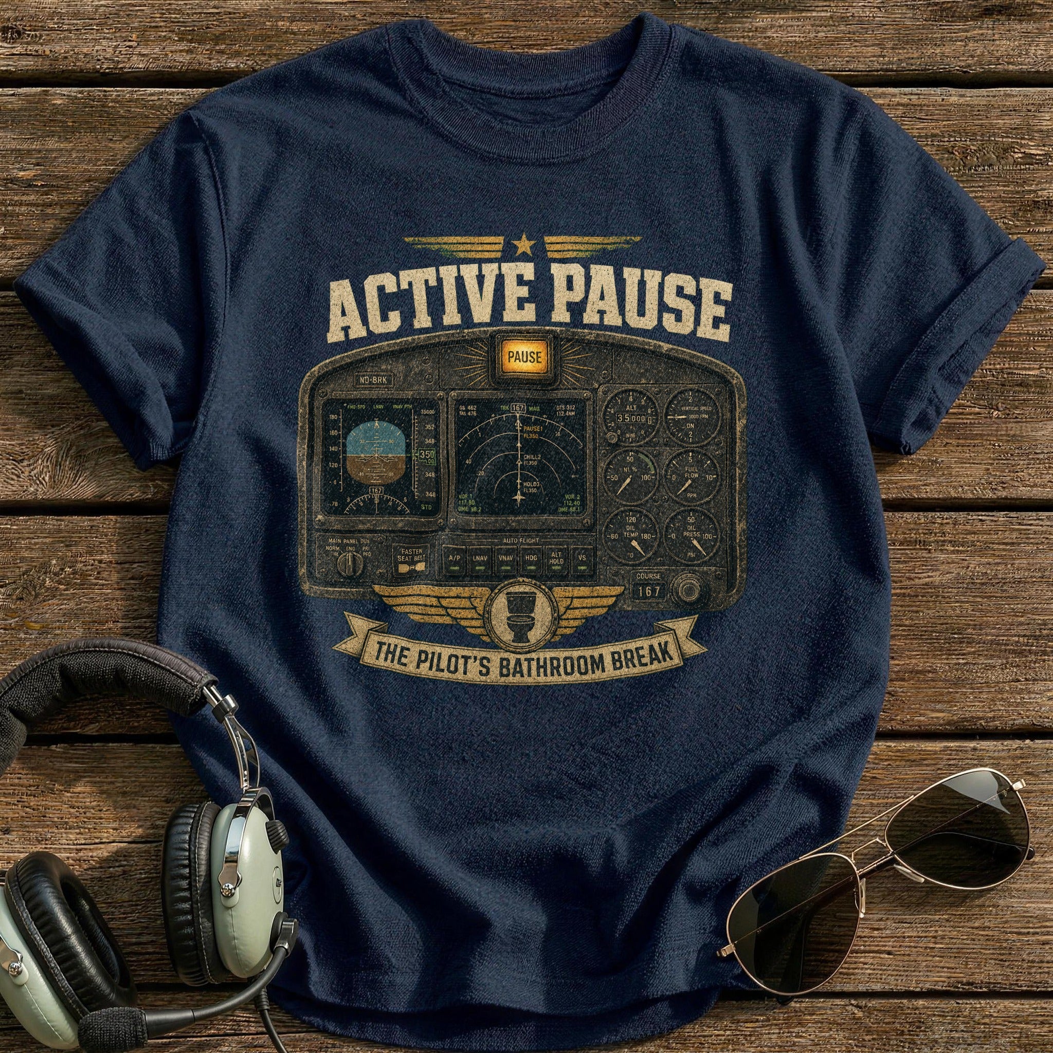 Active Pause T-Shirt - Navy