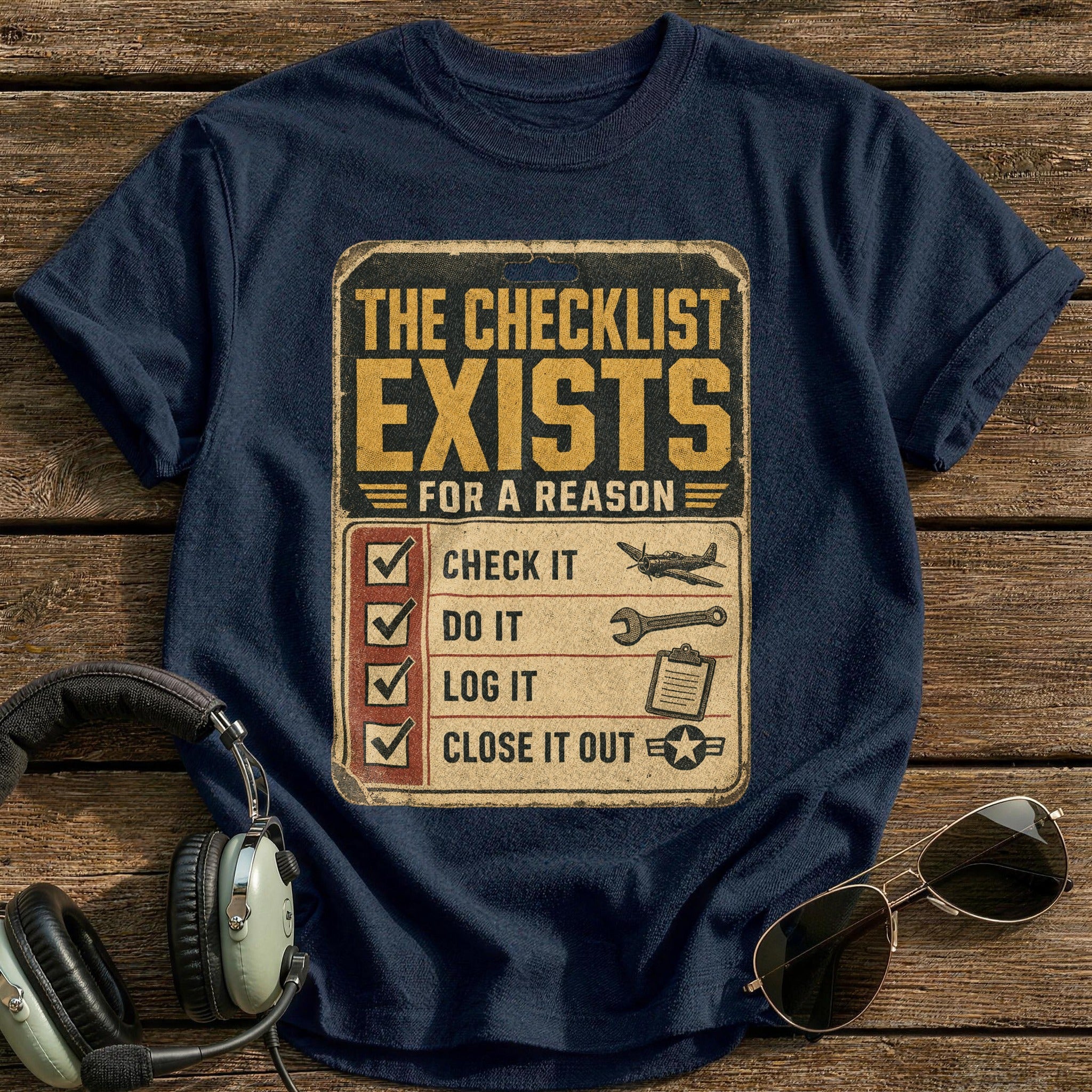 The Checklist Exists T-Shirt - Navy