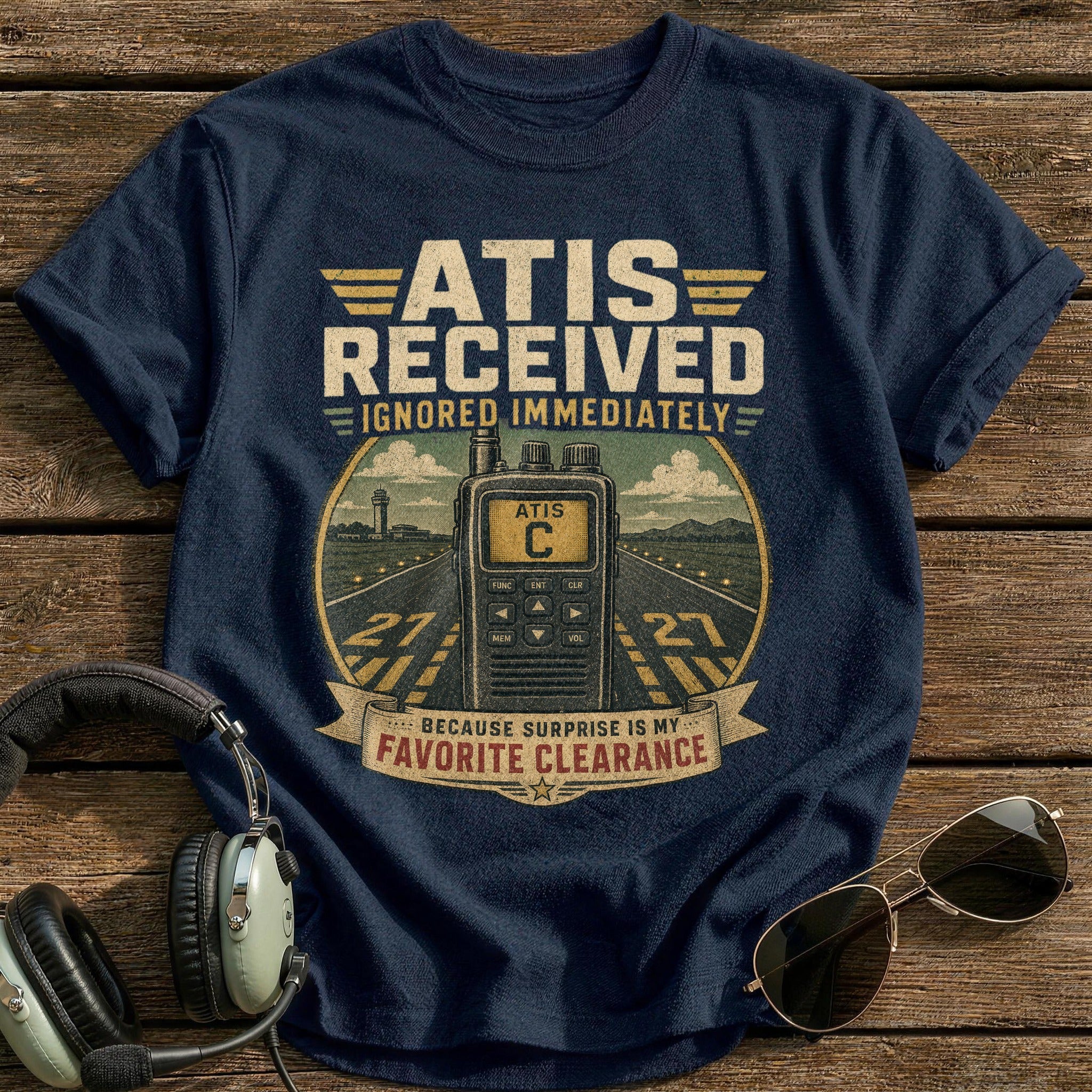Atis Received T-Shirt - Navy