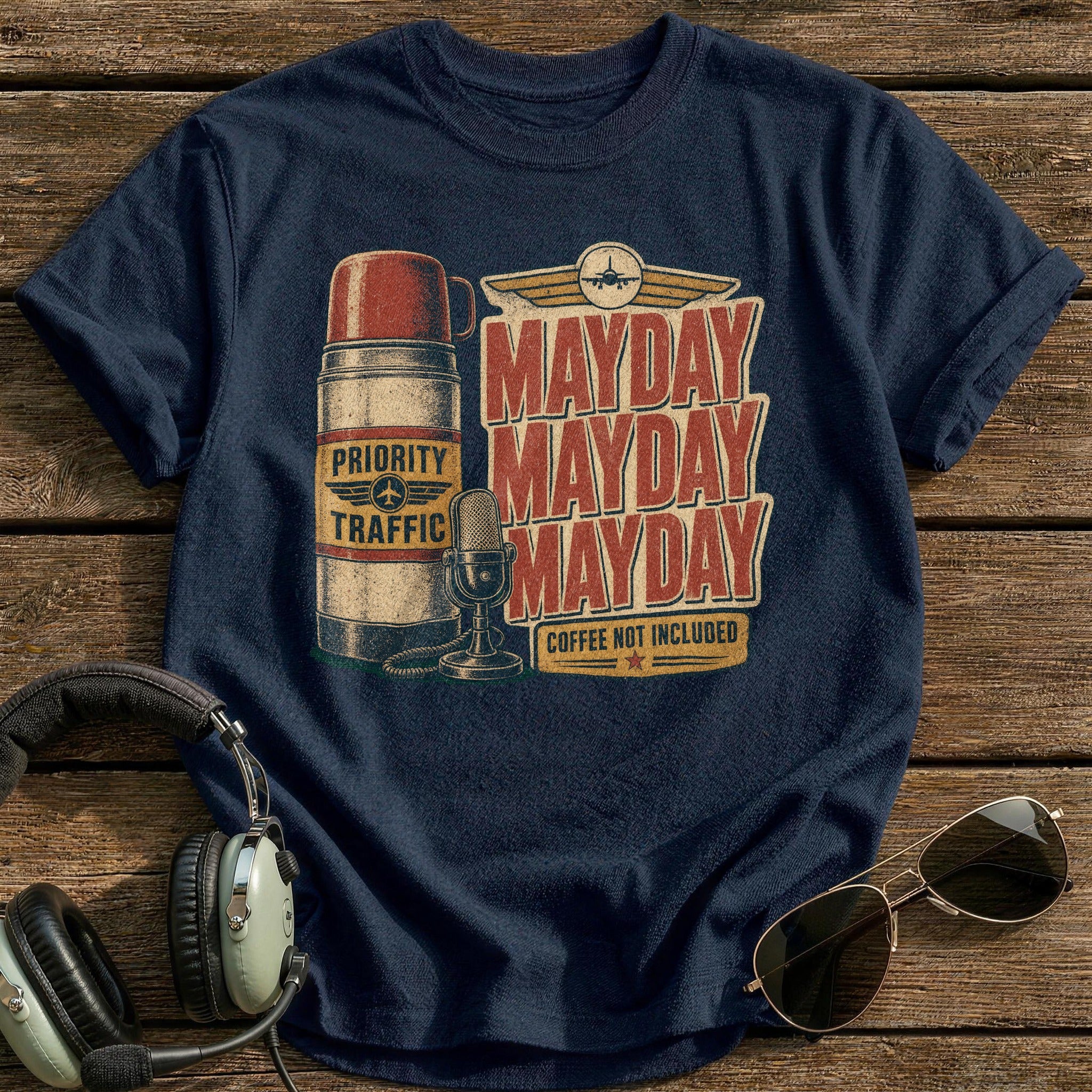 Mayday Mayday Mayday T-Shirt - Navy
