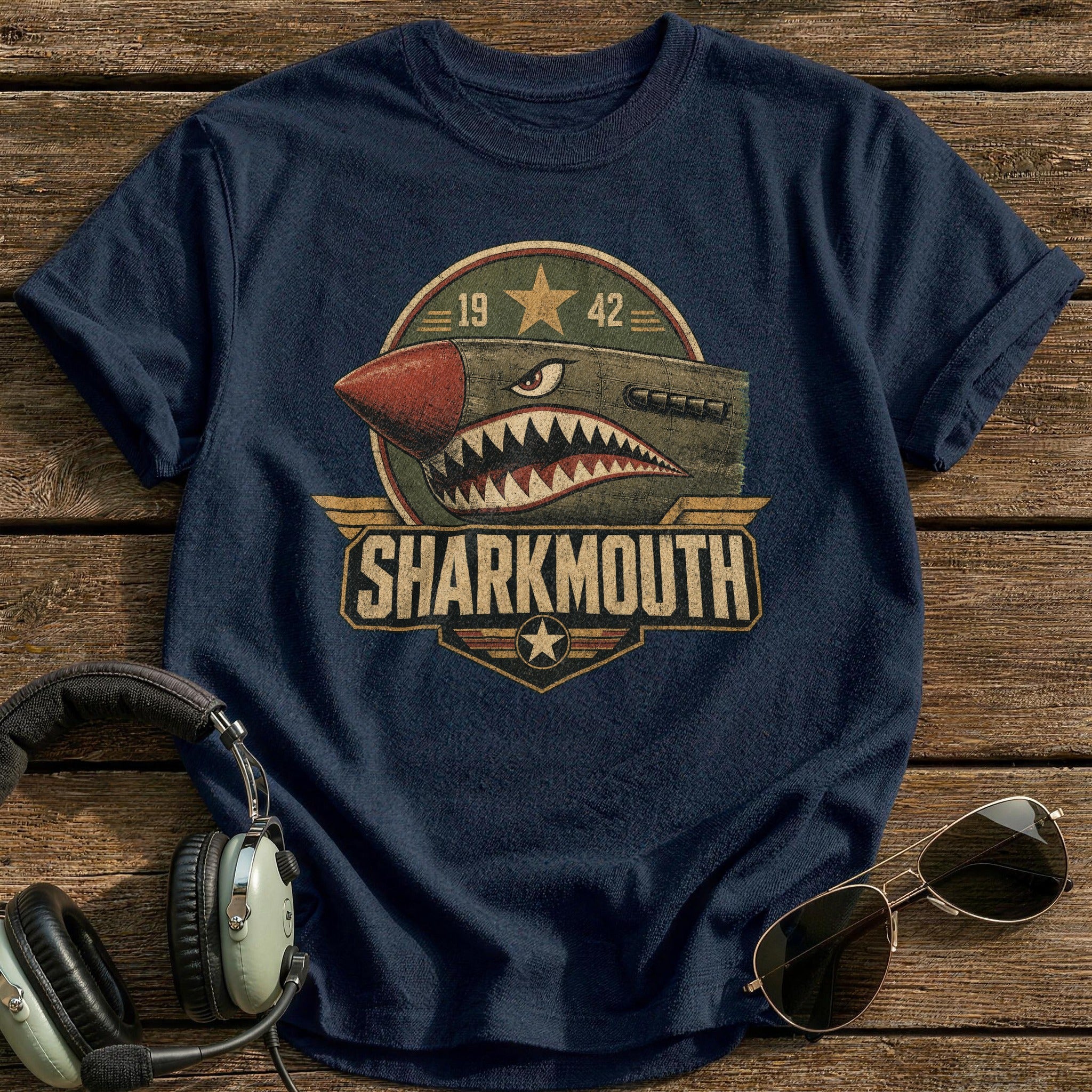 Sharkmouth T-Shirt - Navy