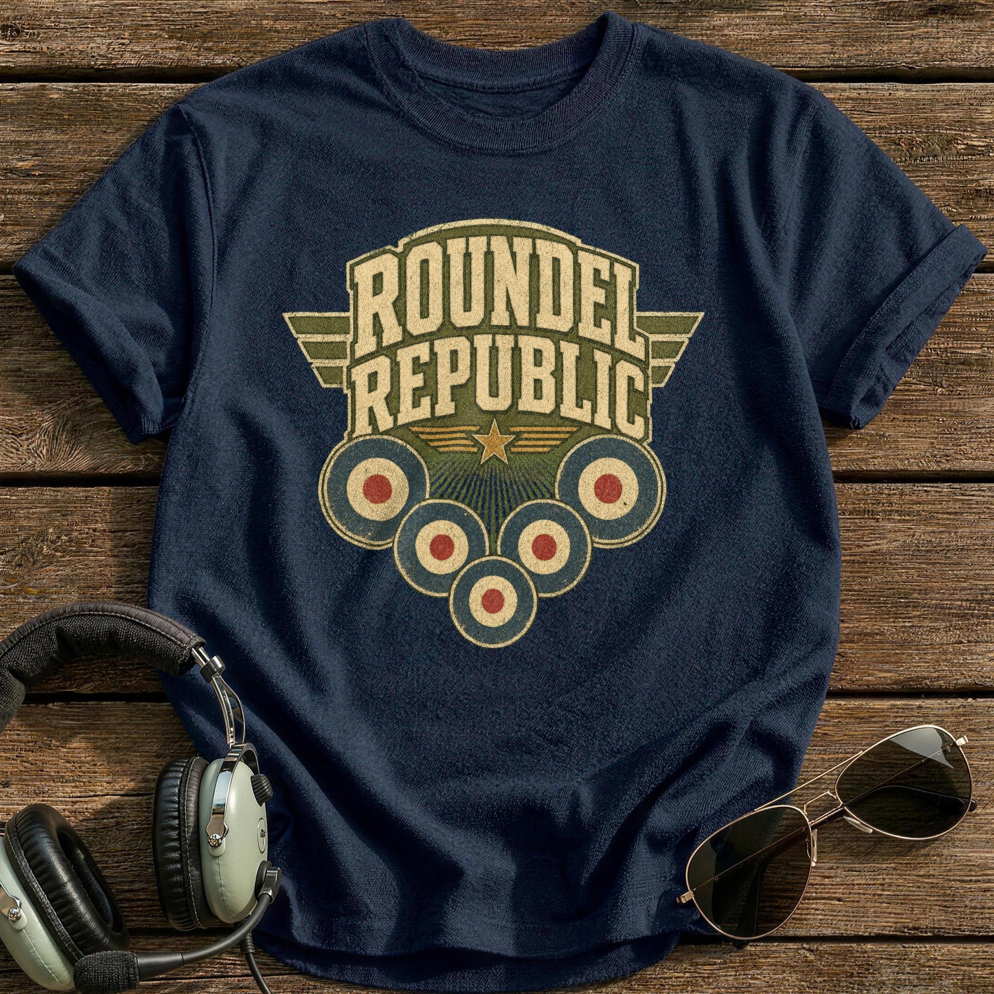 Roundel Republic T-Shirt - Navy