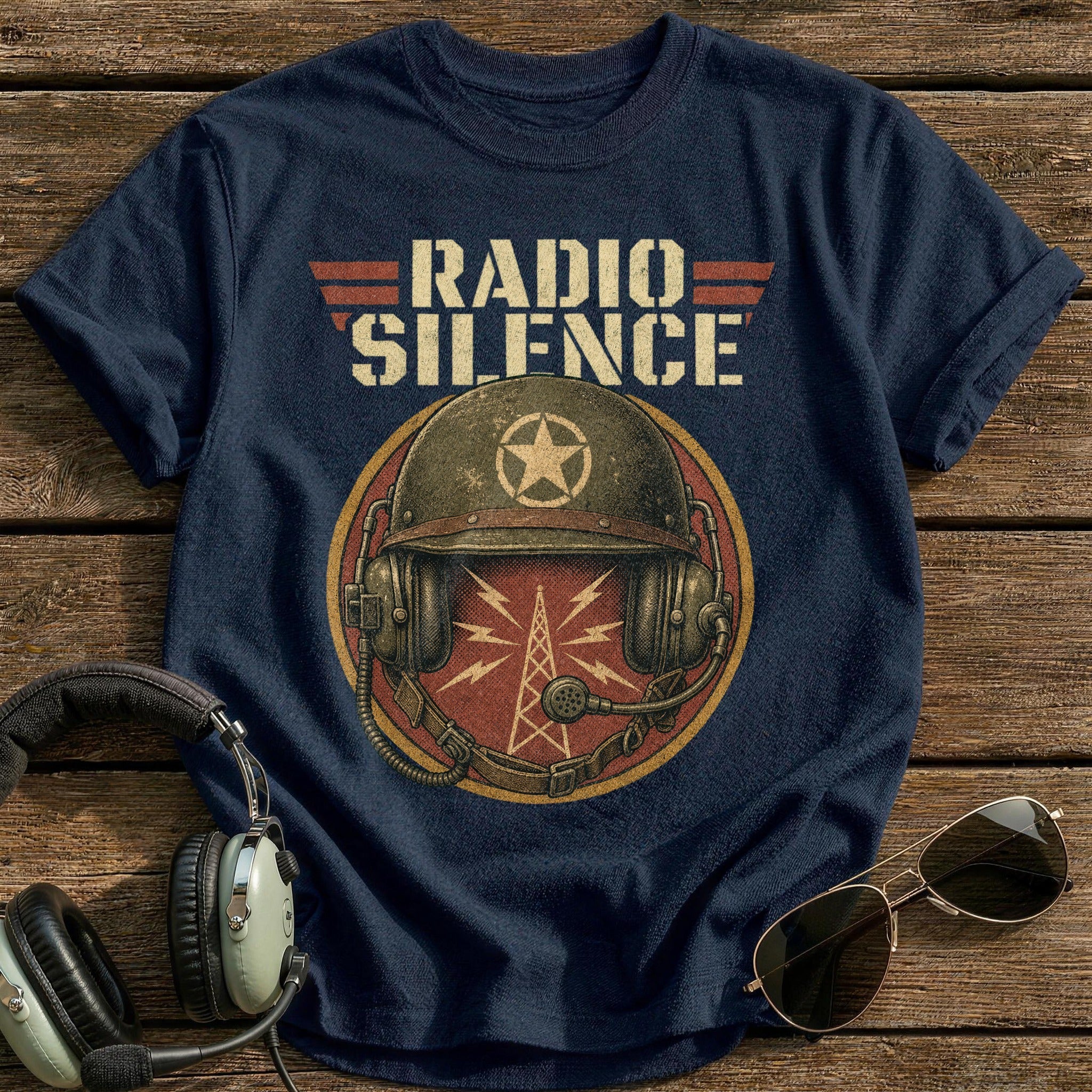 Radio Silence T-Shirt - Navy