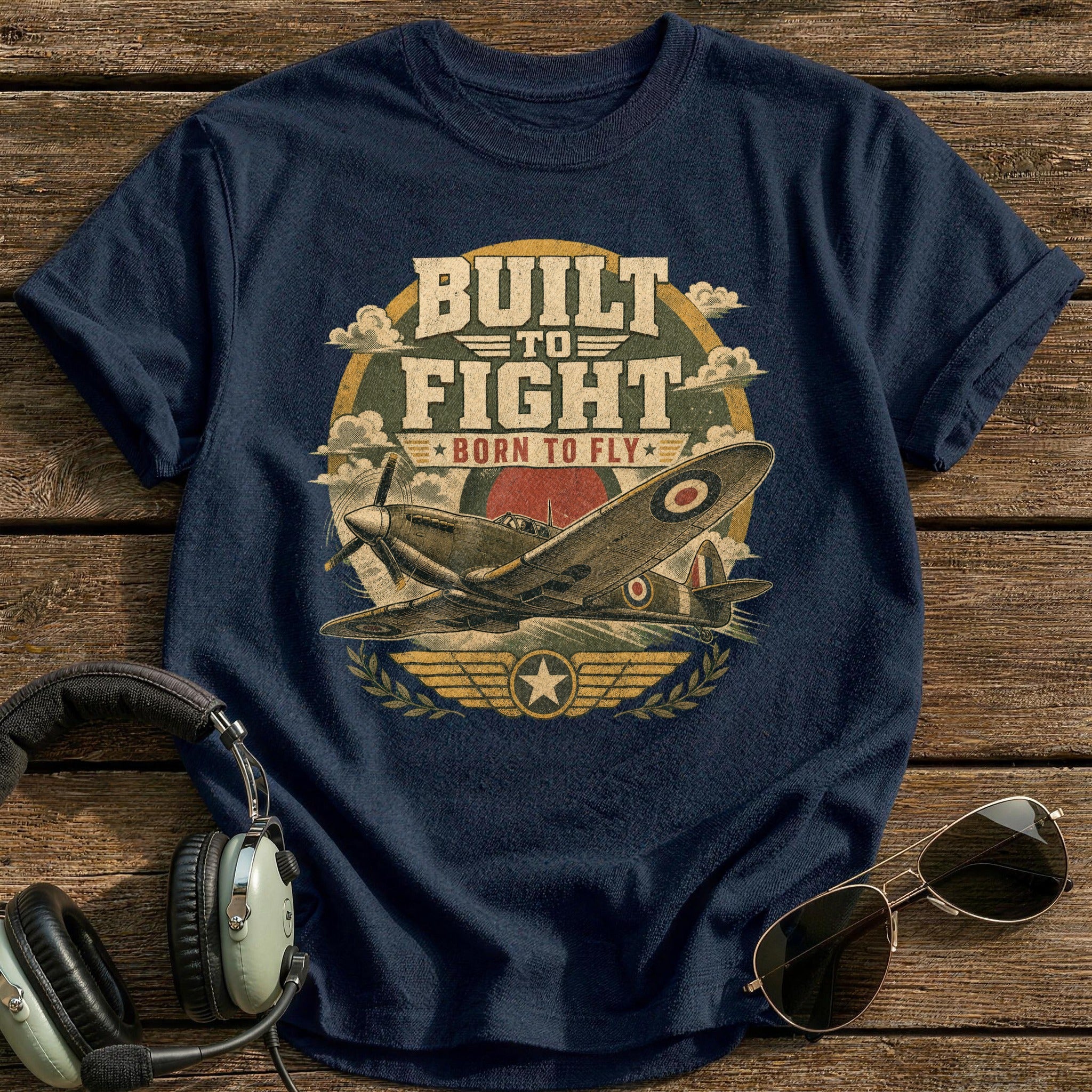Built to Fight T-Shirt - Navy
