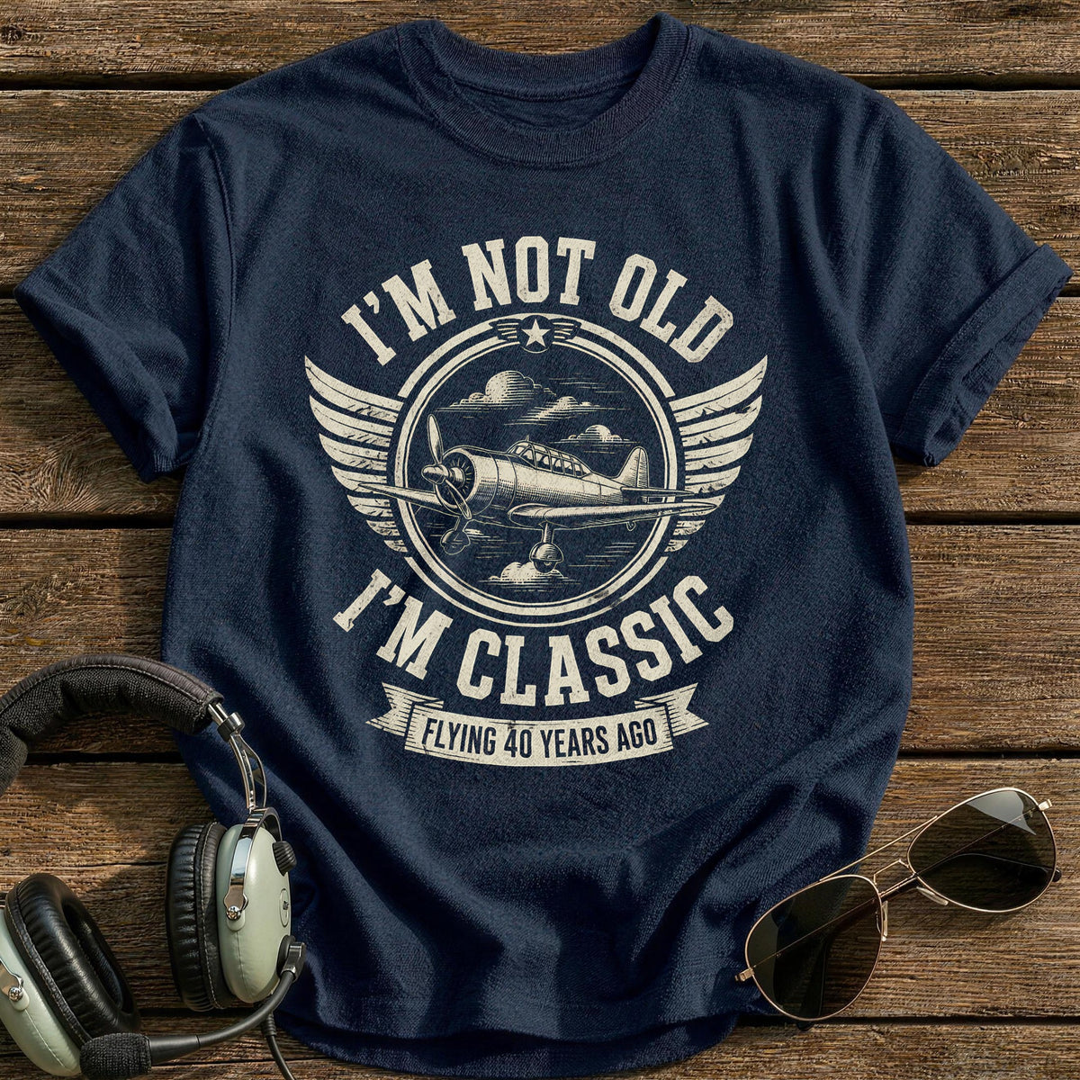 40 Im Classic T-Shirt - Navy