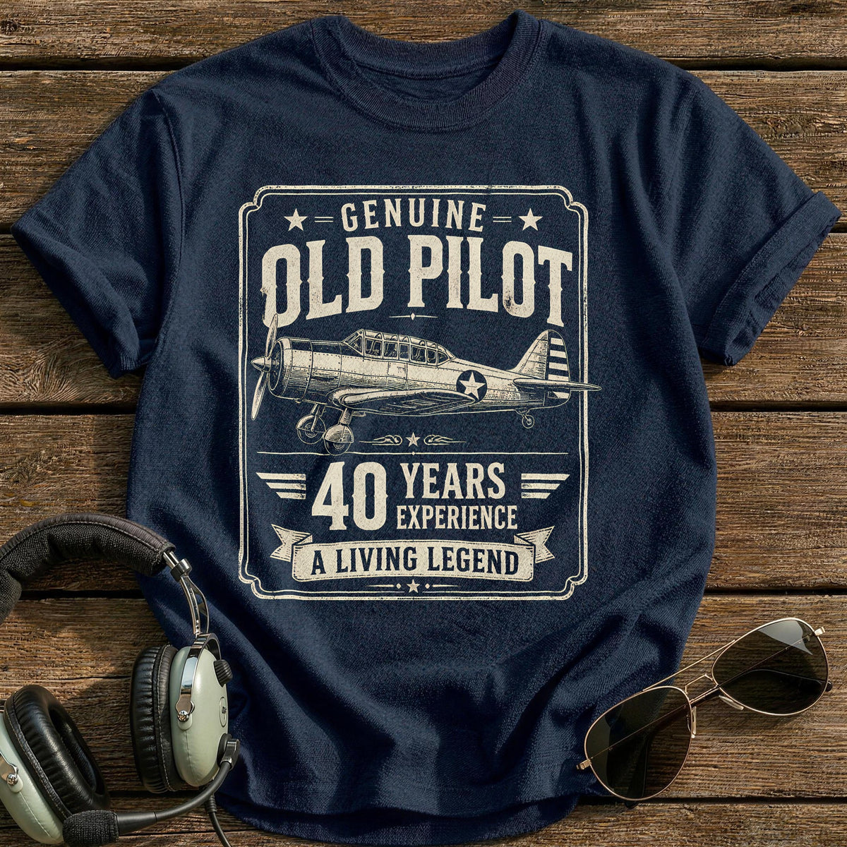 40 Living Legend T-Shirt - Navy