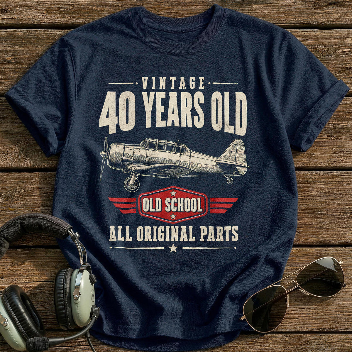 40 Original Parts T-Shirt - Navy