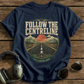 Follow the Centreline T-Shirt - Navy