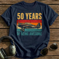 50 Being Awesome T-Shirt - Navy