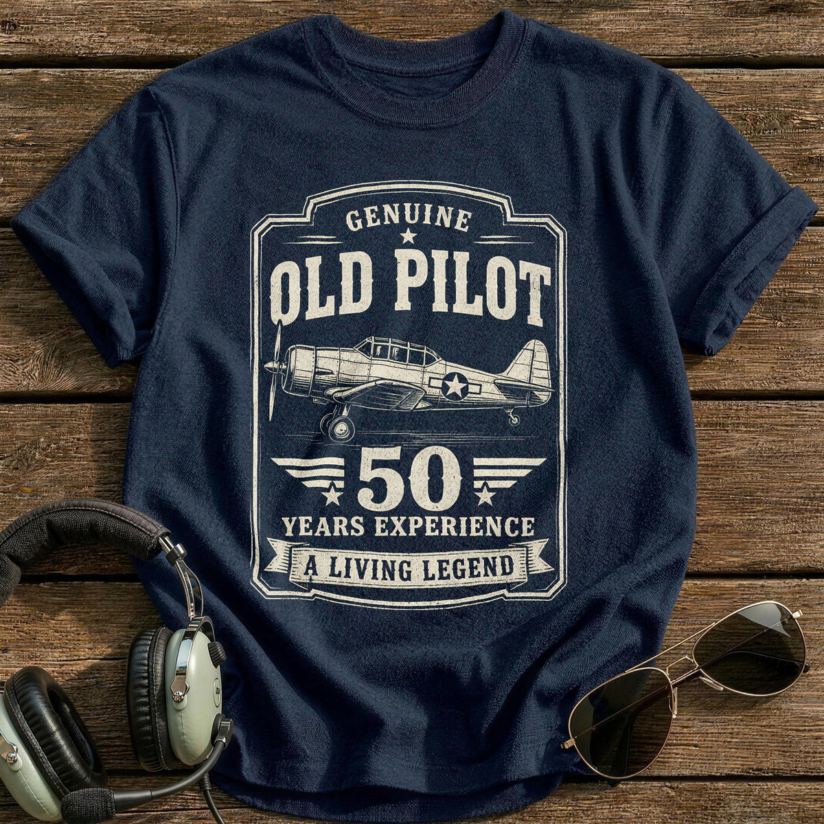 50 Living Legend T-Shirt - Navy