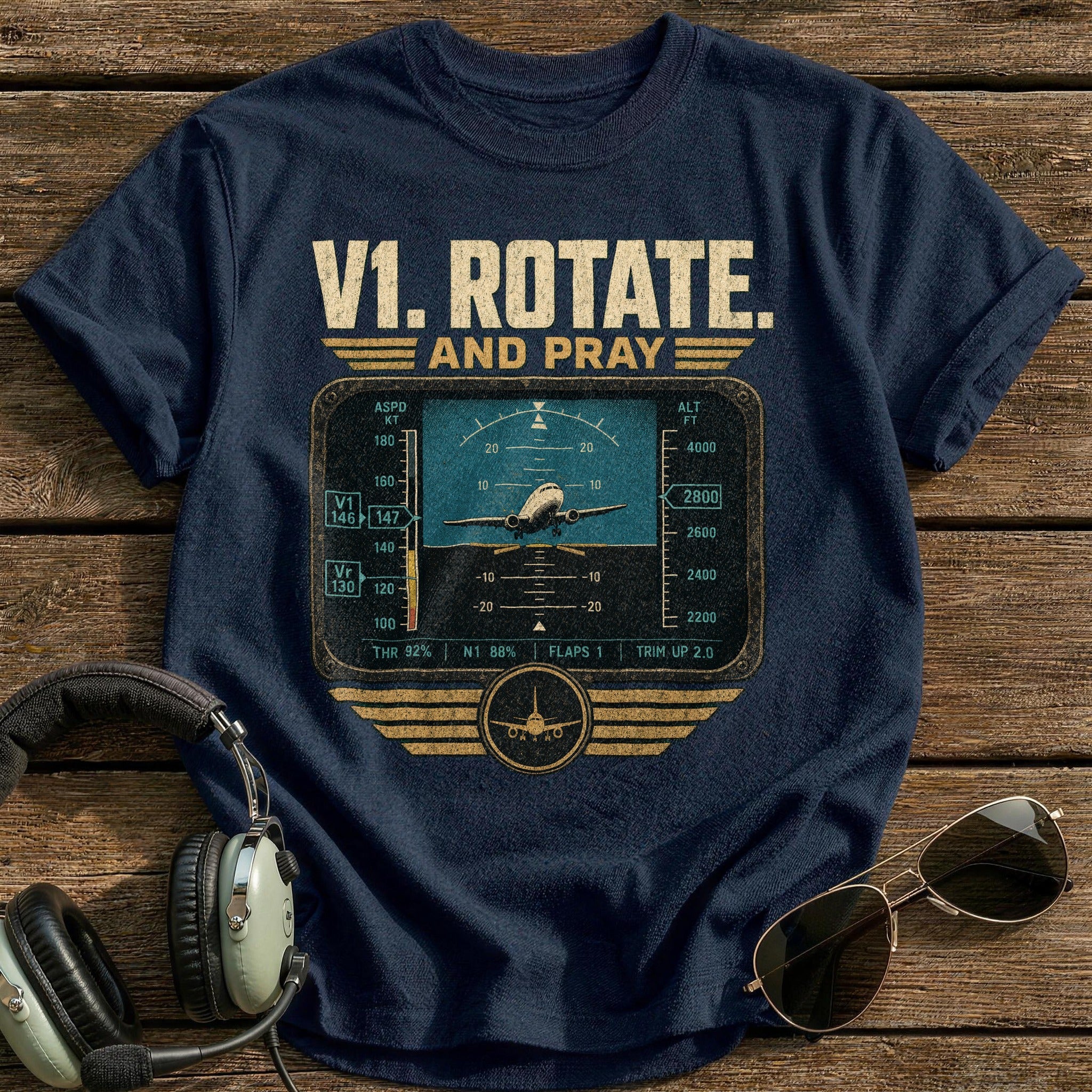 V1. Rotate T-Shirt - Navy