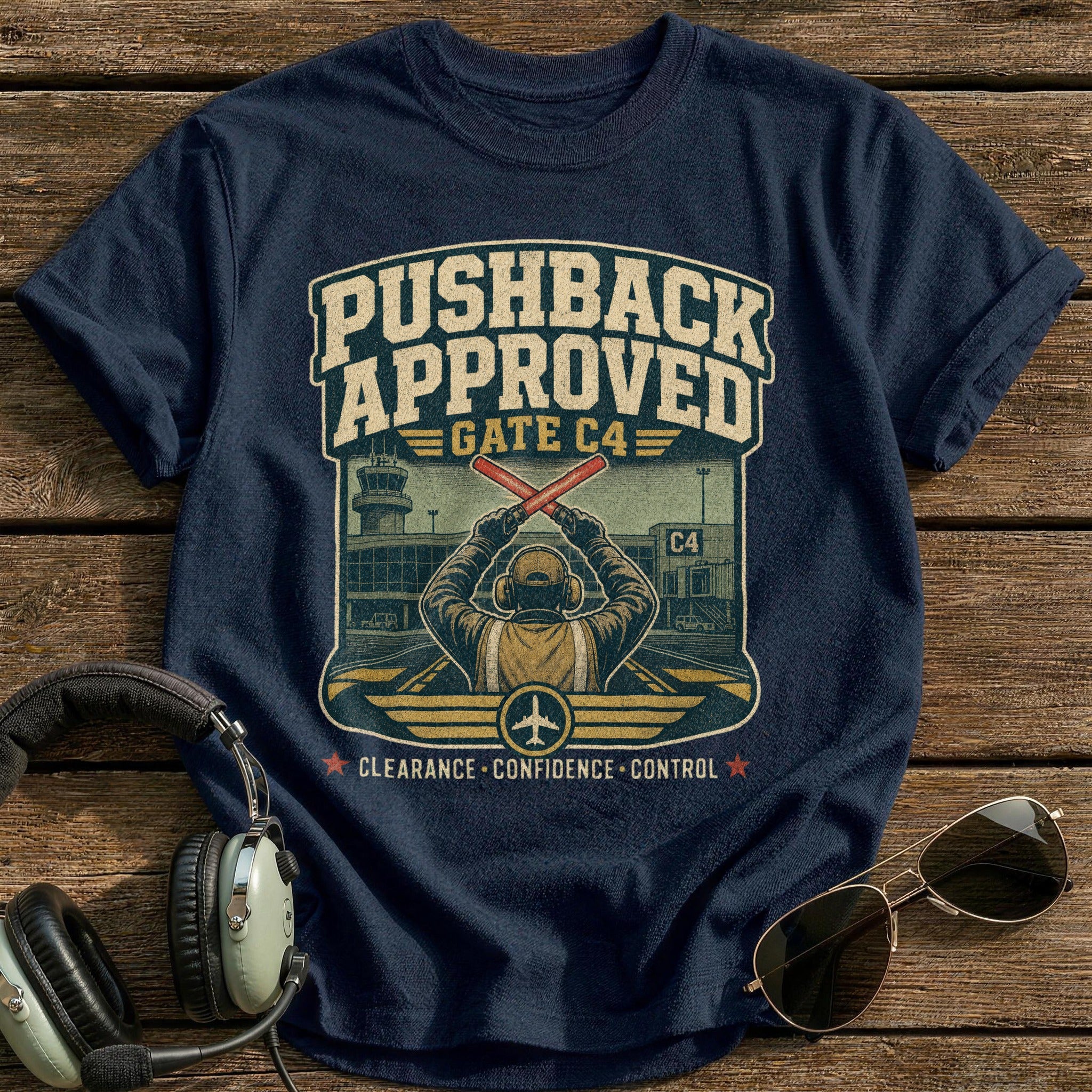 Pushback Approved T-Shirt - Navy