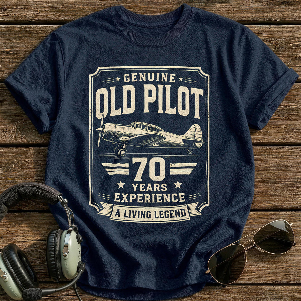 70 Living Legend T-Shirt - Navy