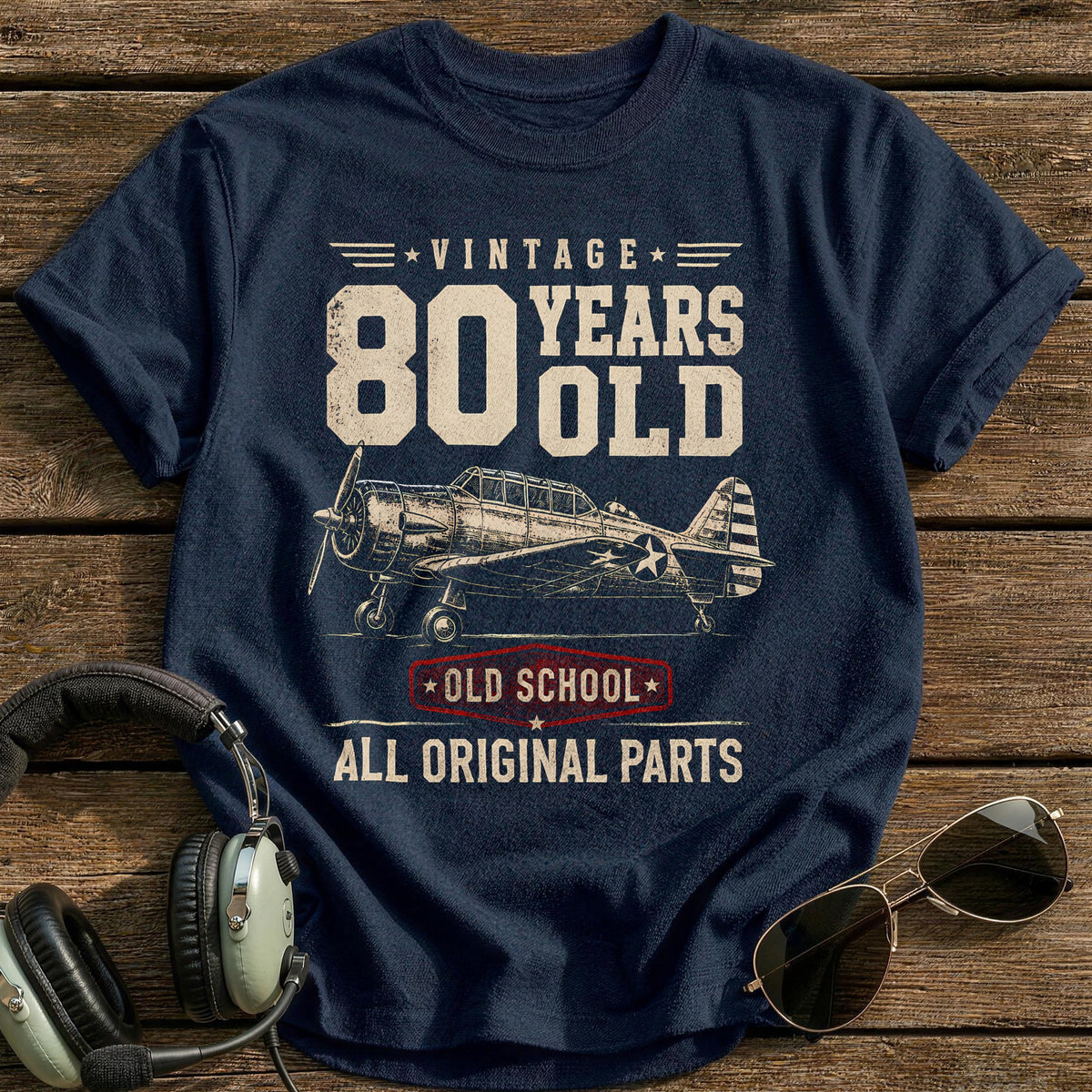 80 Original Parts T-Shirt - Navy