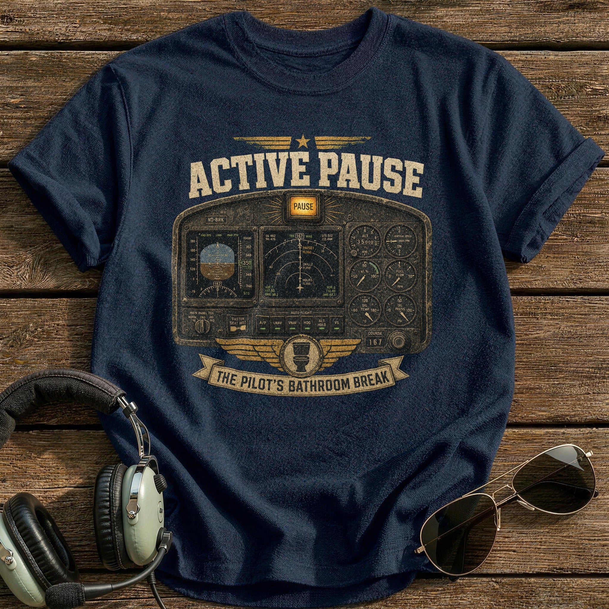 Active Pause T-Shirt - Navy