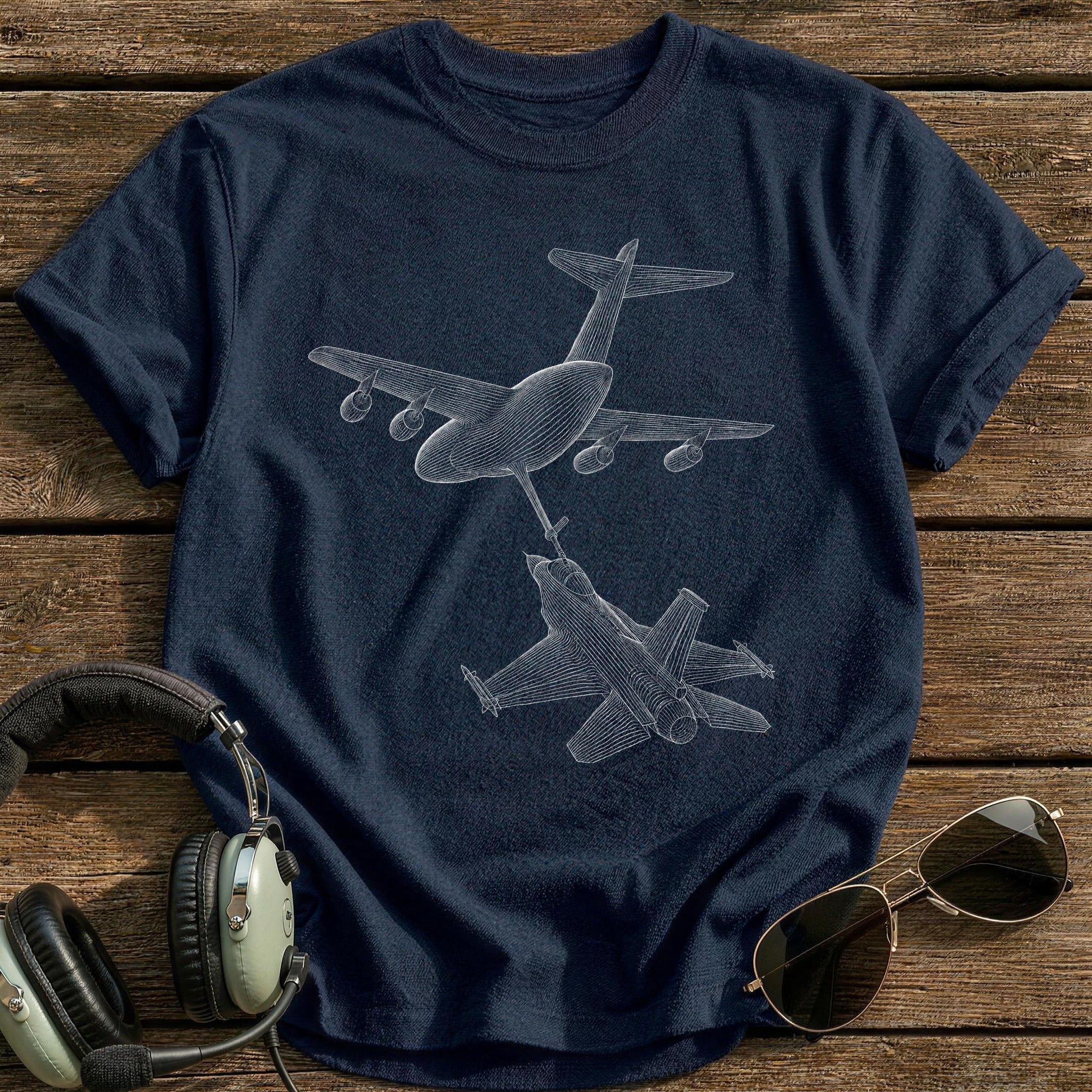 Aerial Refueling 68 T-Shirt - Navy