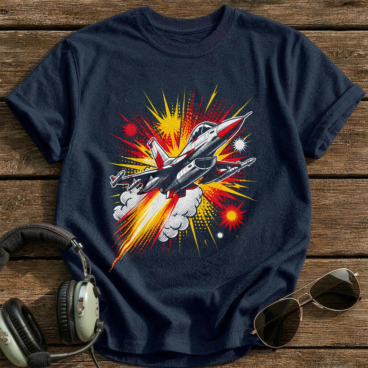 Afterburner Pop T-Shirt - Navy