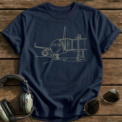 Airliner Gate 31 T-Shirt - Navy