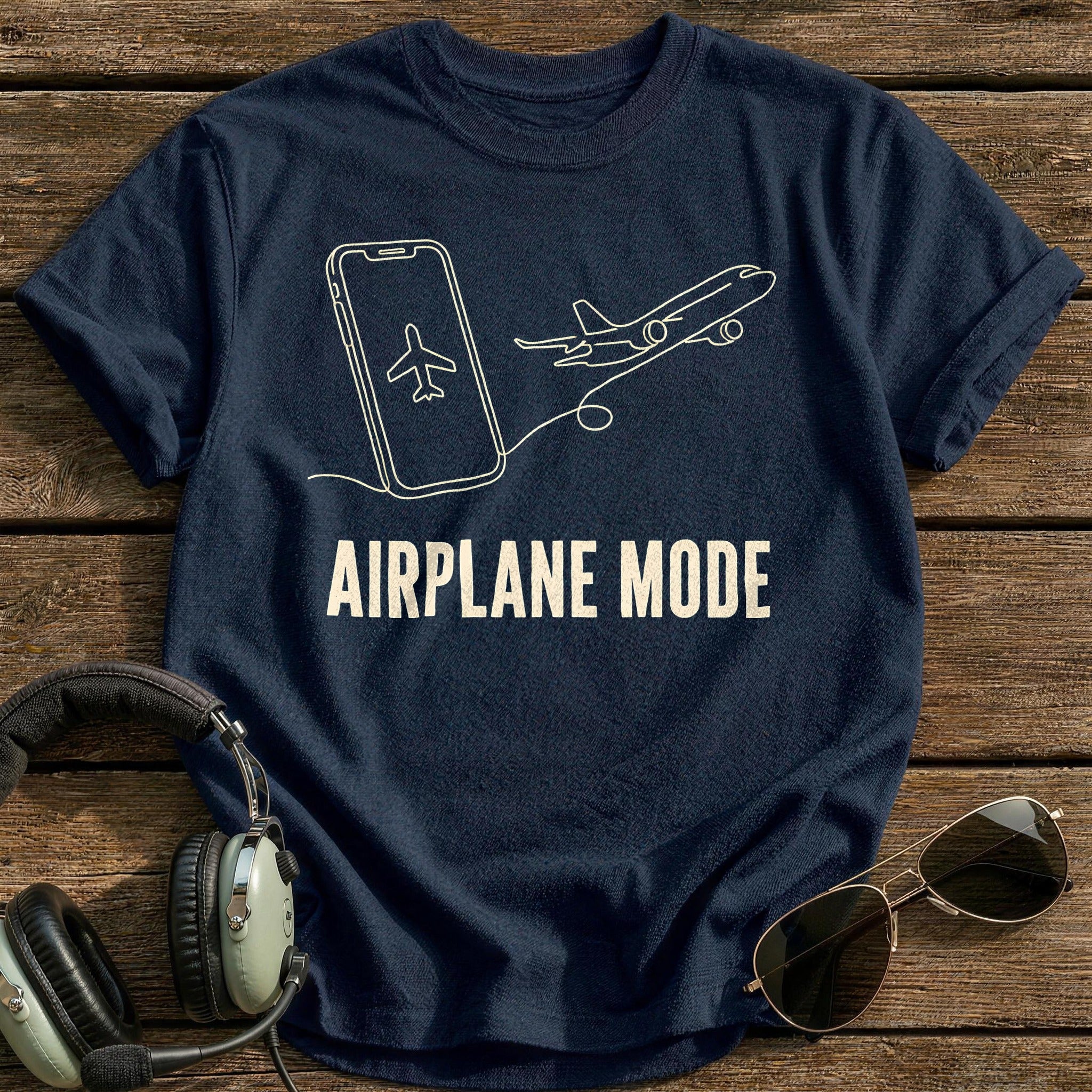 Airplane Mode 46 T-Shirt - Navy