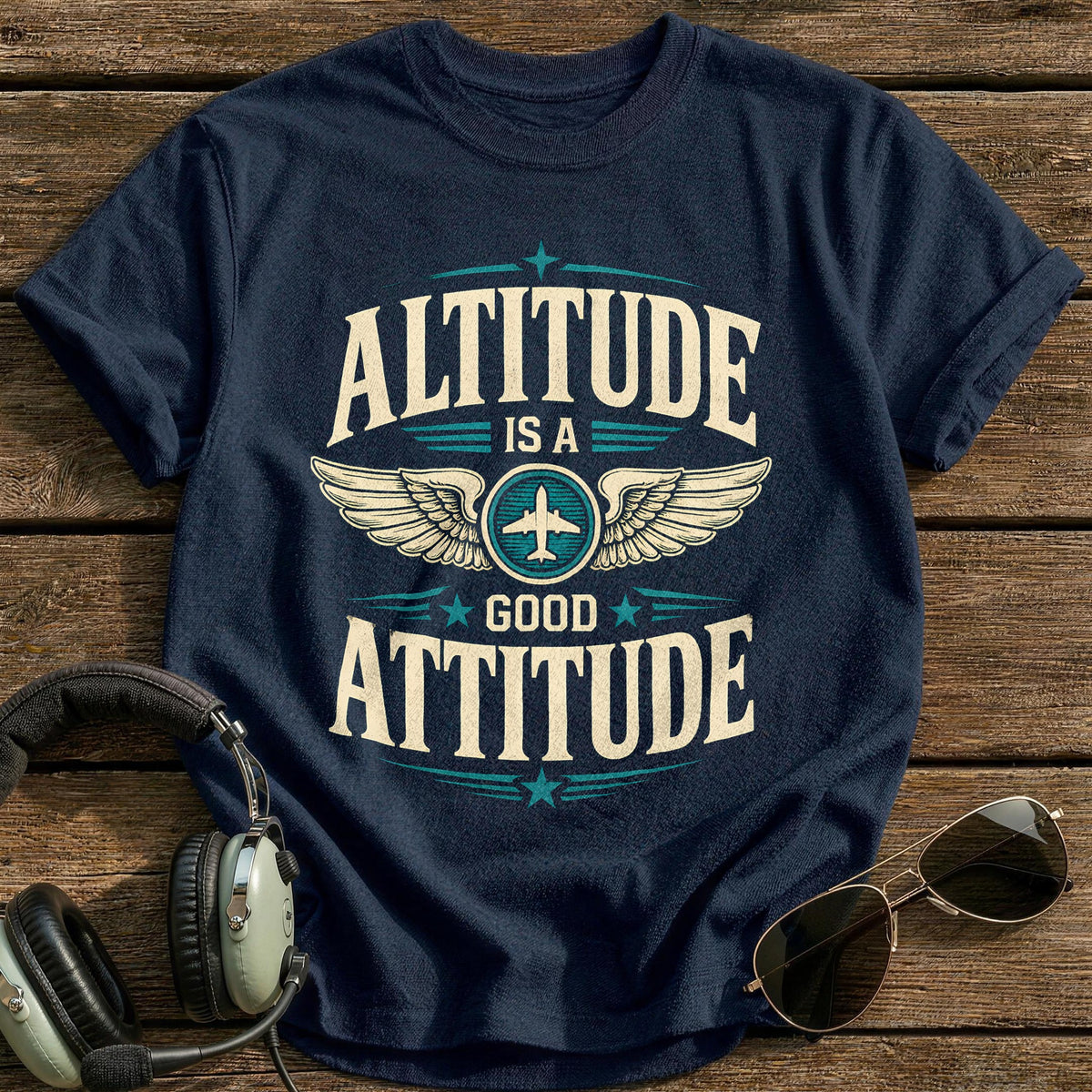 Altitude Attitude 85 T-Shirt - Navy