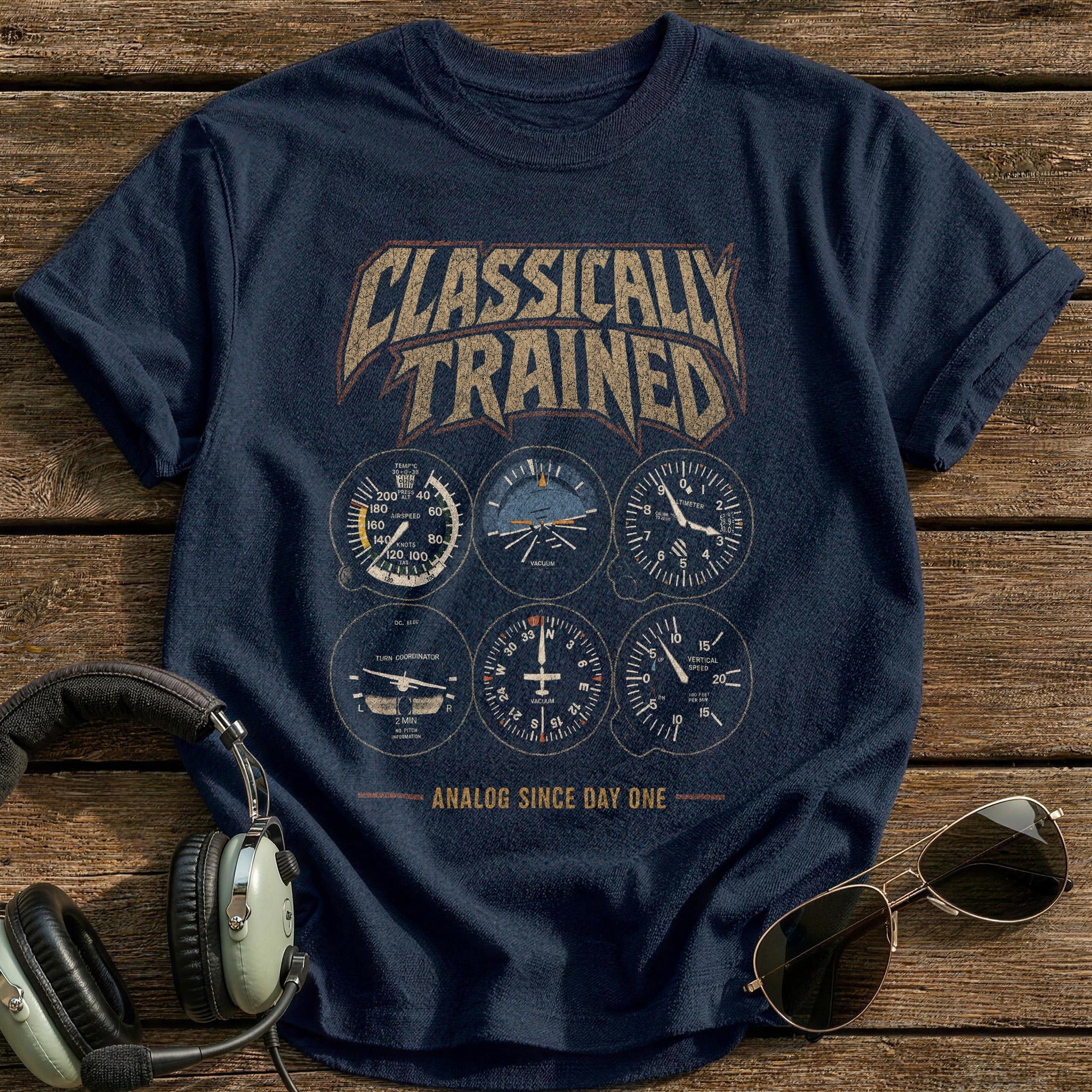 Analog Since Day One T-Shirt - Navy