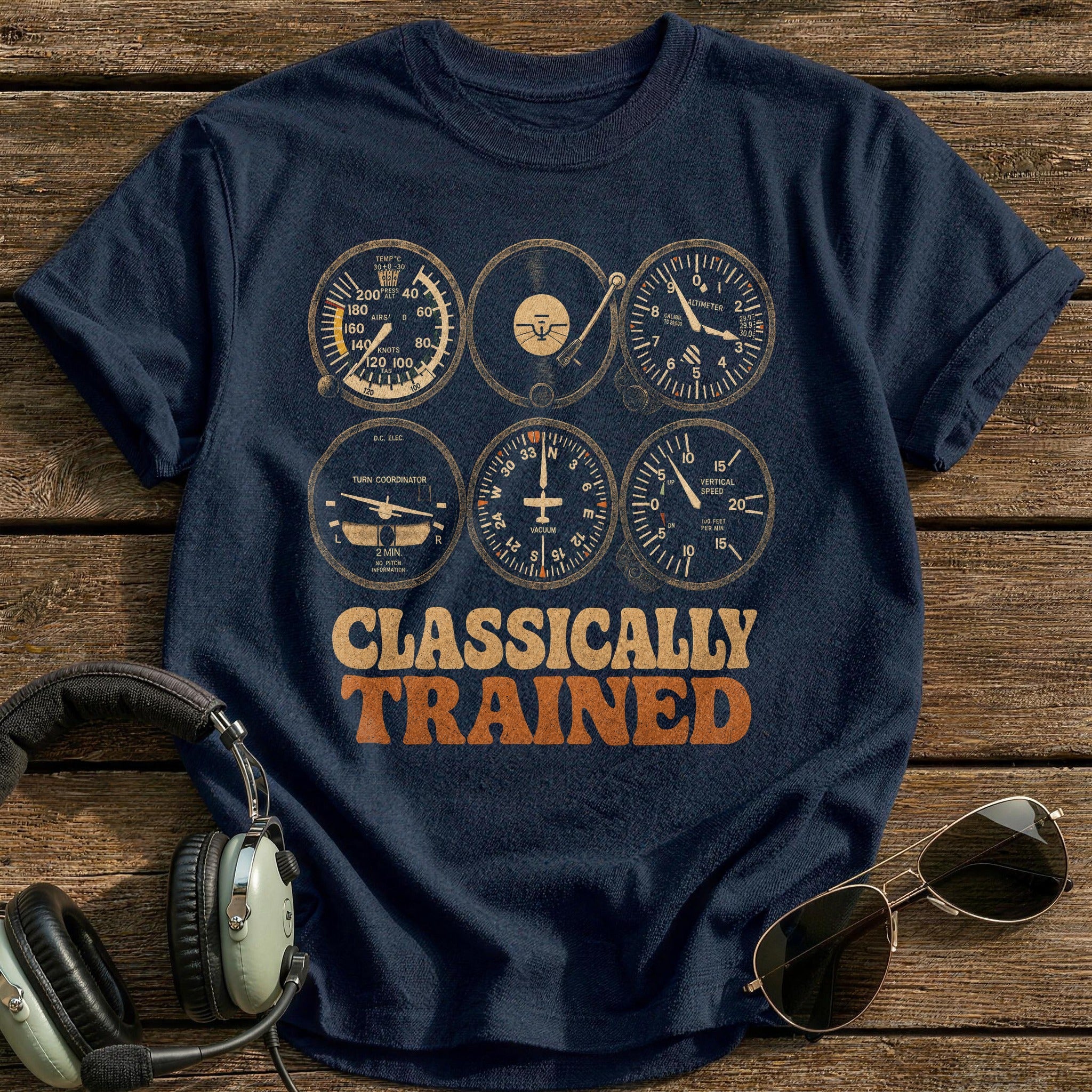 Analogue Aviator T-Shirt - Navy