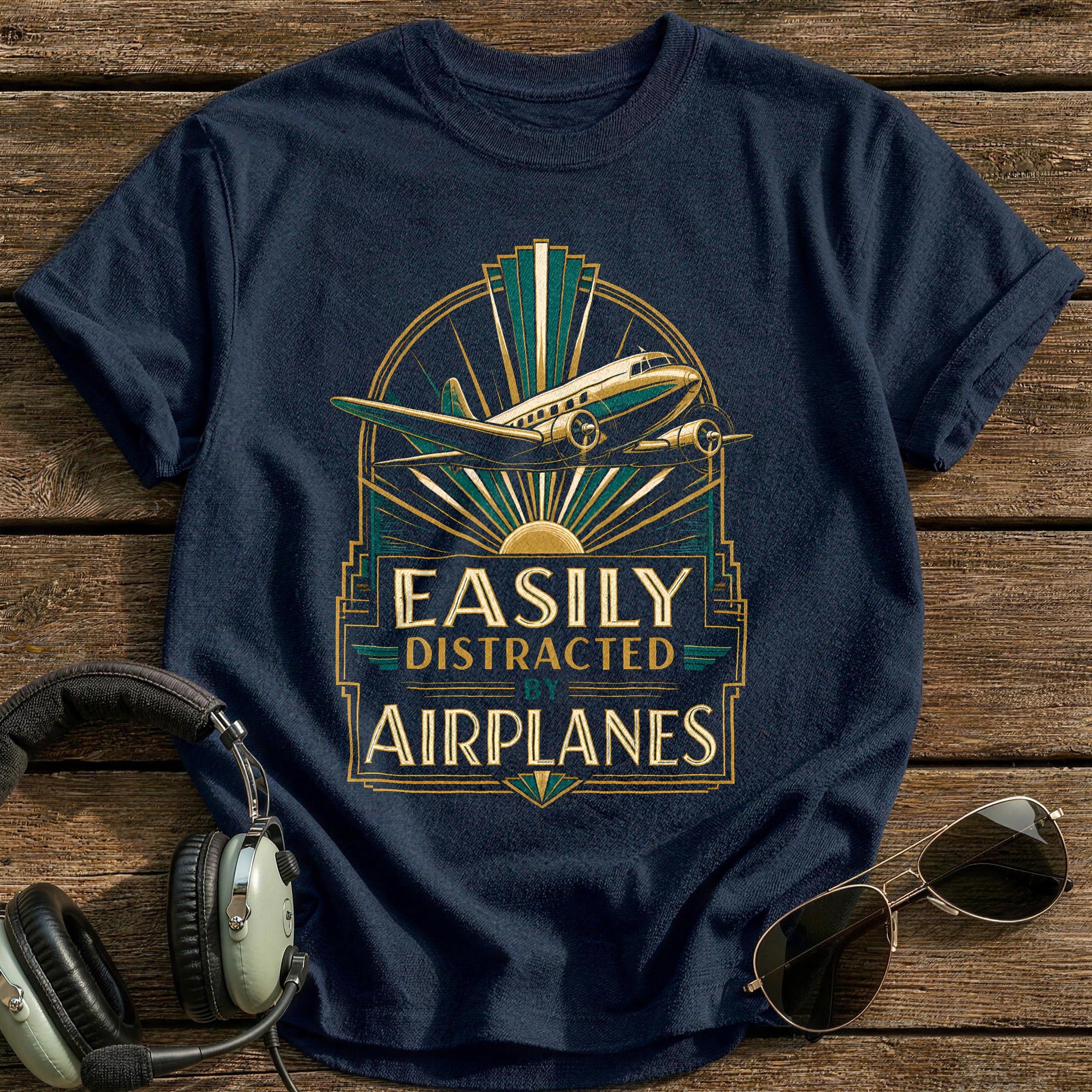 Art Deco Airliner 91 - Navy