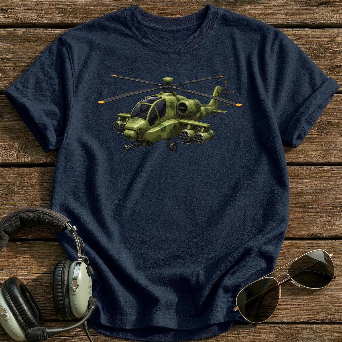 Attack Heli 46 T-Shirt - Navy