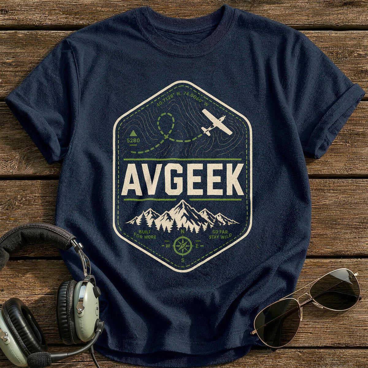 Avgeek Gorpcore 22 T-Shirt - Navy