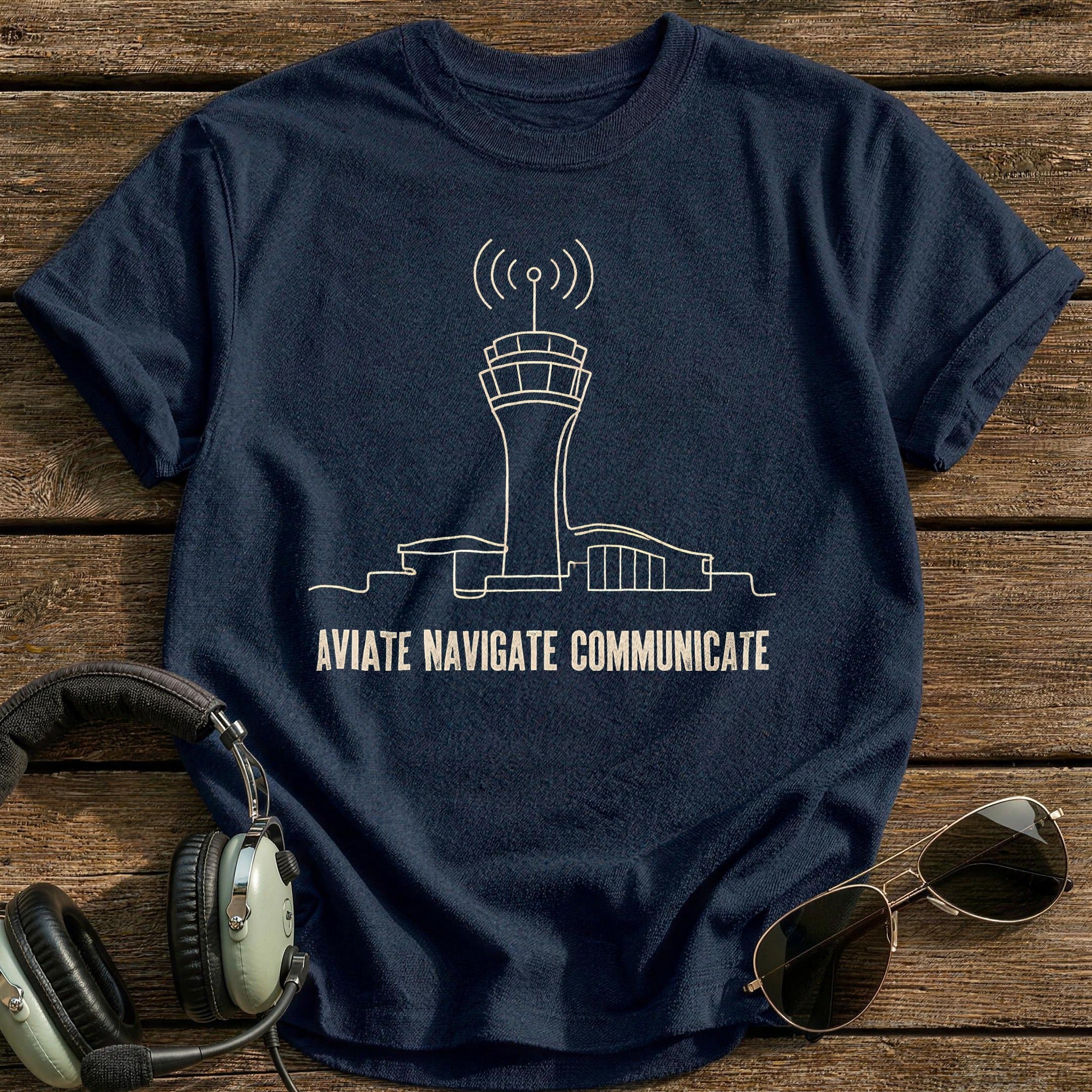 Aviate Navigate Communicate 53 T-Shirt - Navy