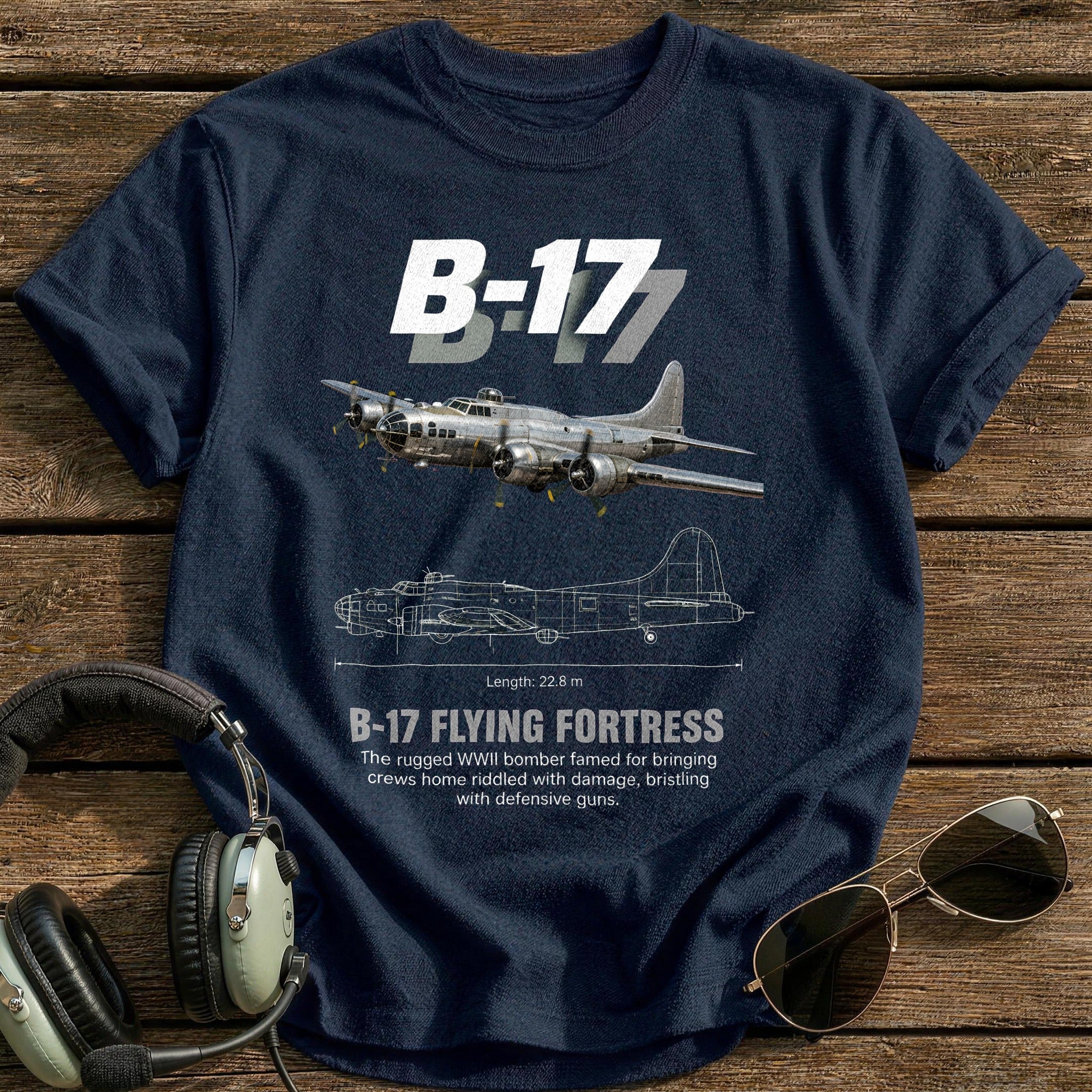 B17 93 T-Shirt - Navy