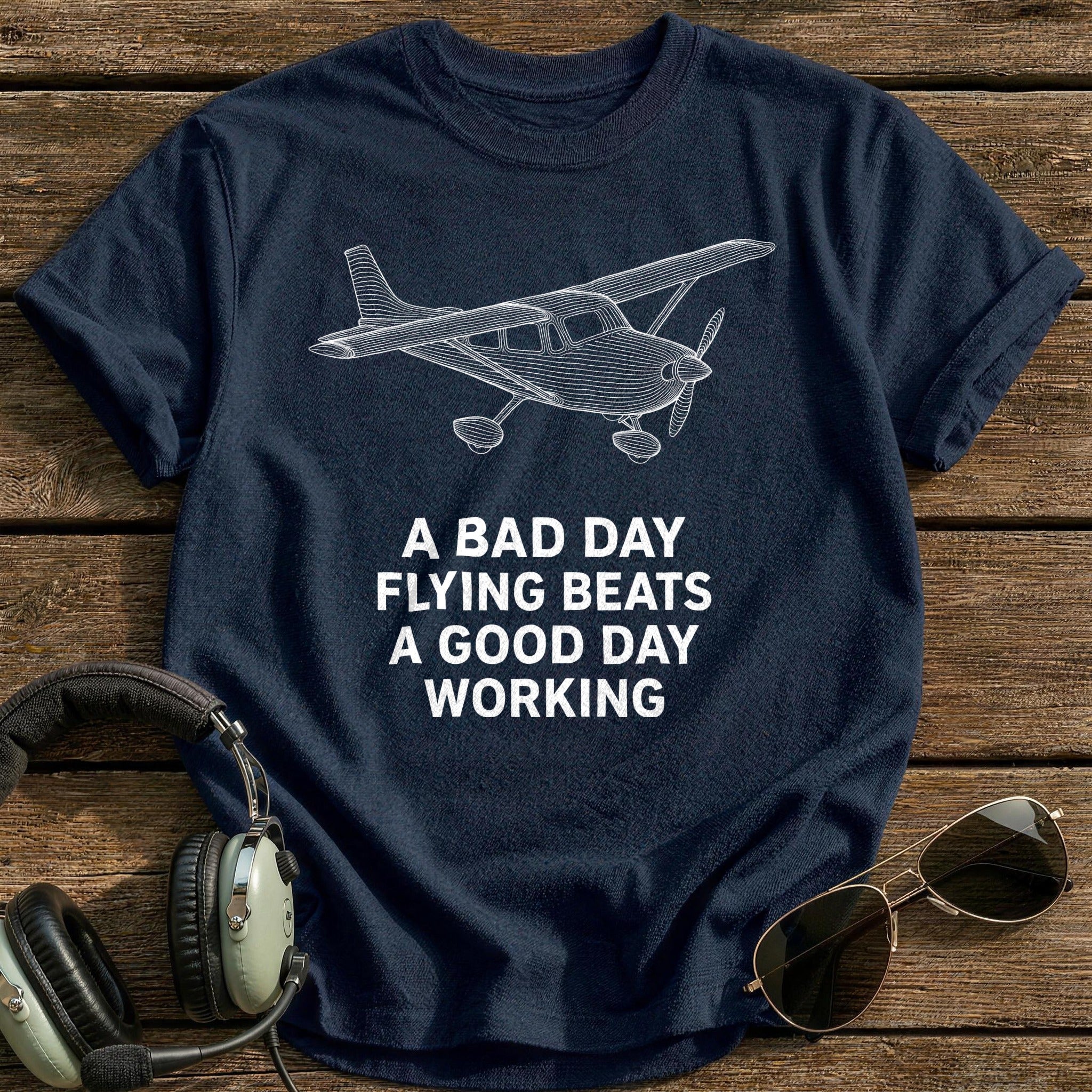 Bad Day Flying 23 T-Shirt - Navy