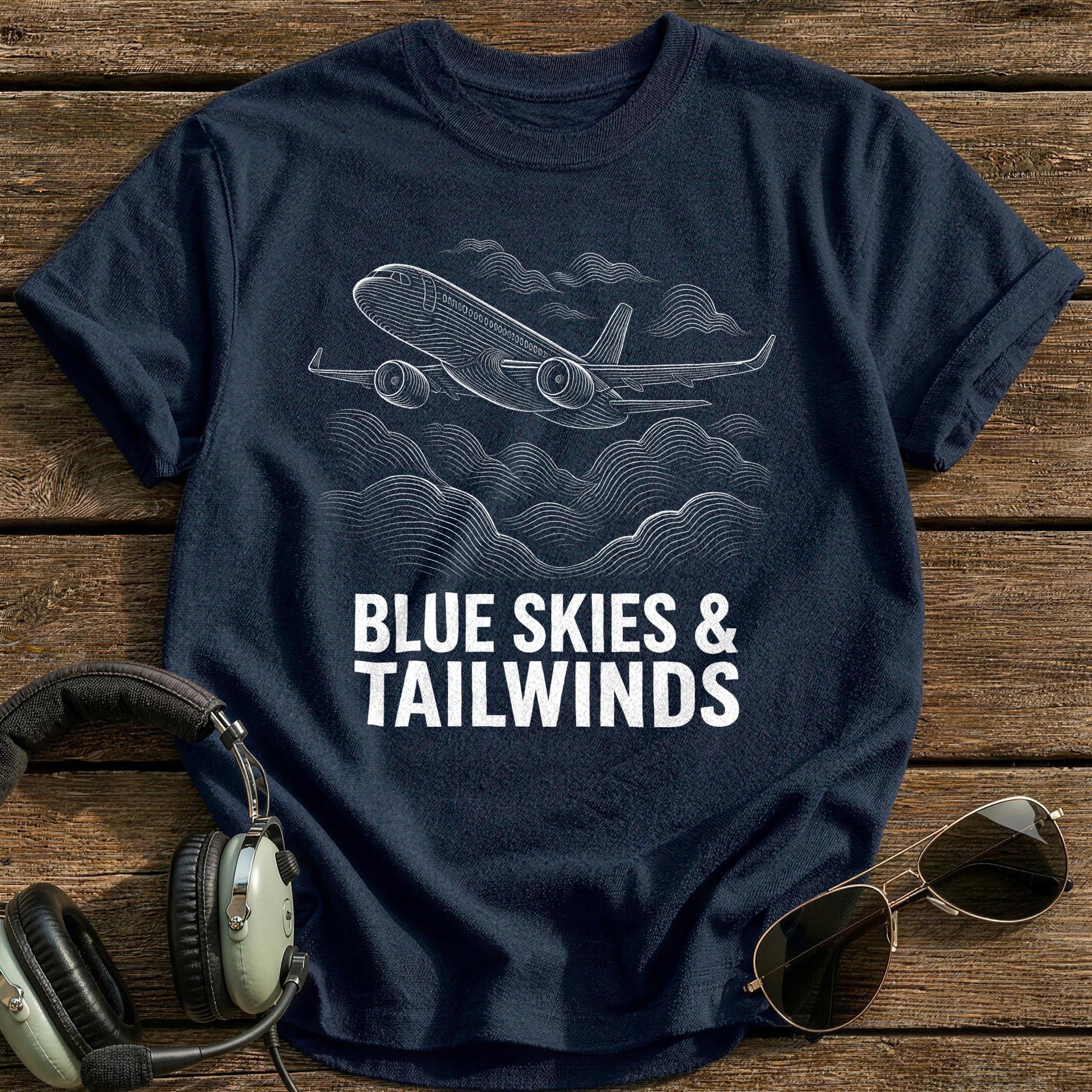 Blue Skies 45 T-Shirt - Navy