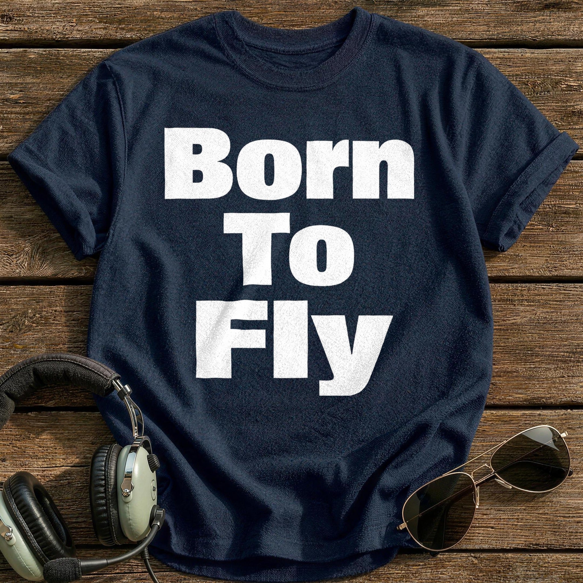 Born To Fly T-Shirt - Navy