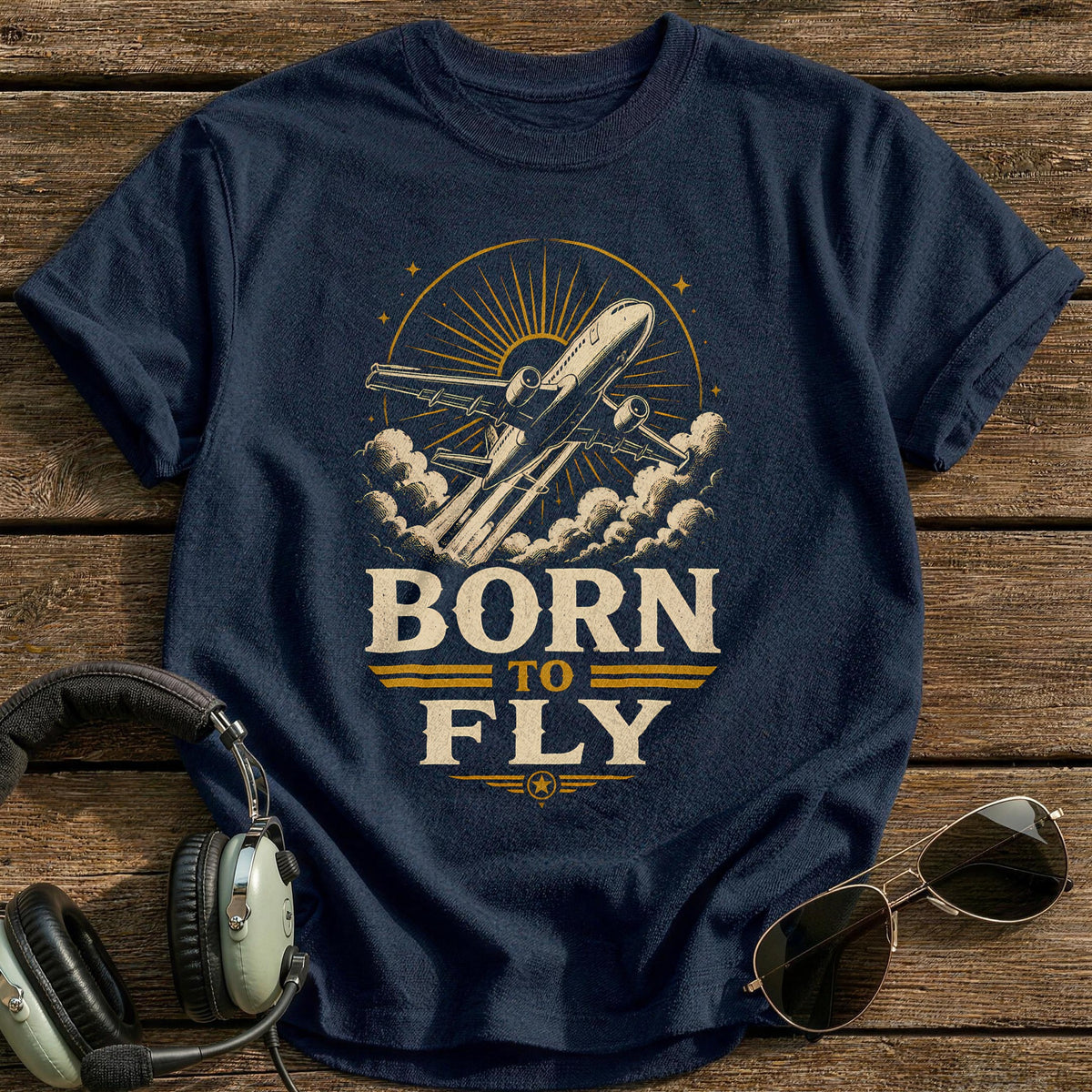 Born To Fly 88 T-Shirt - Navy