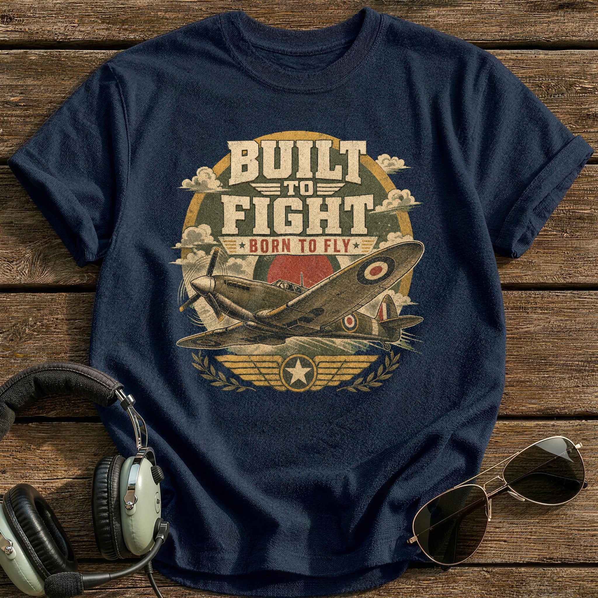 Built to Fight T-Shirt - Navy