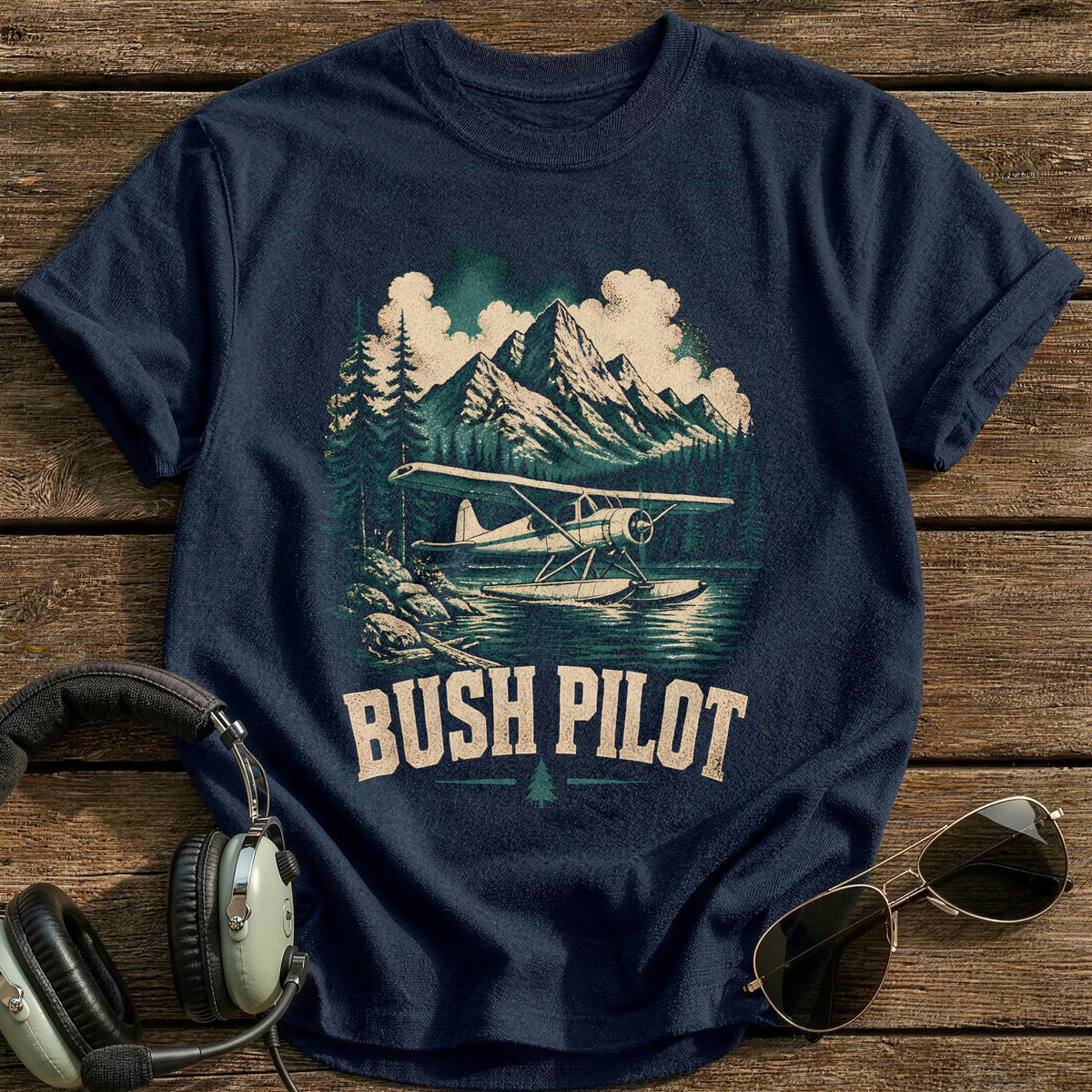 Bush Pilot Riso 24 T-Shirt - Navy