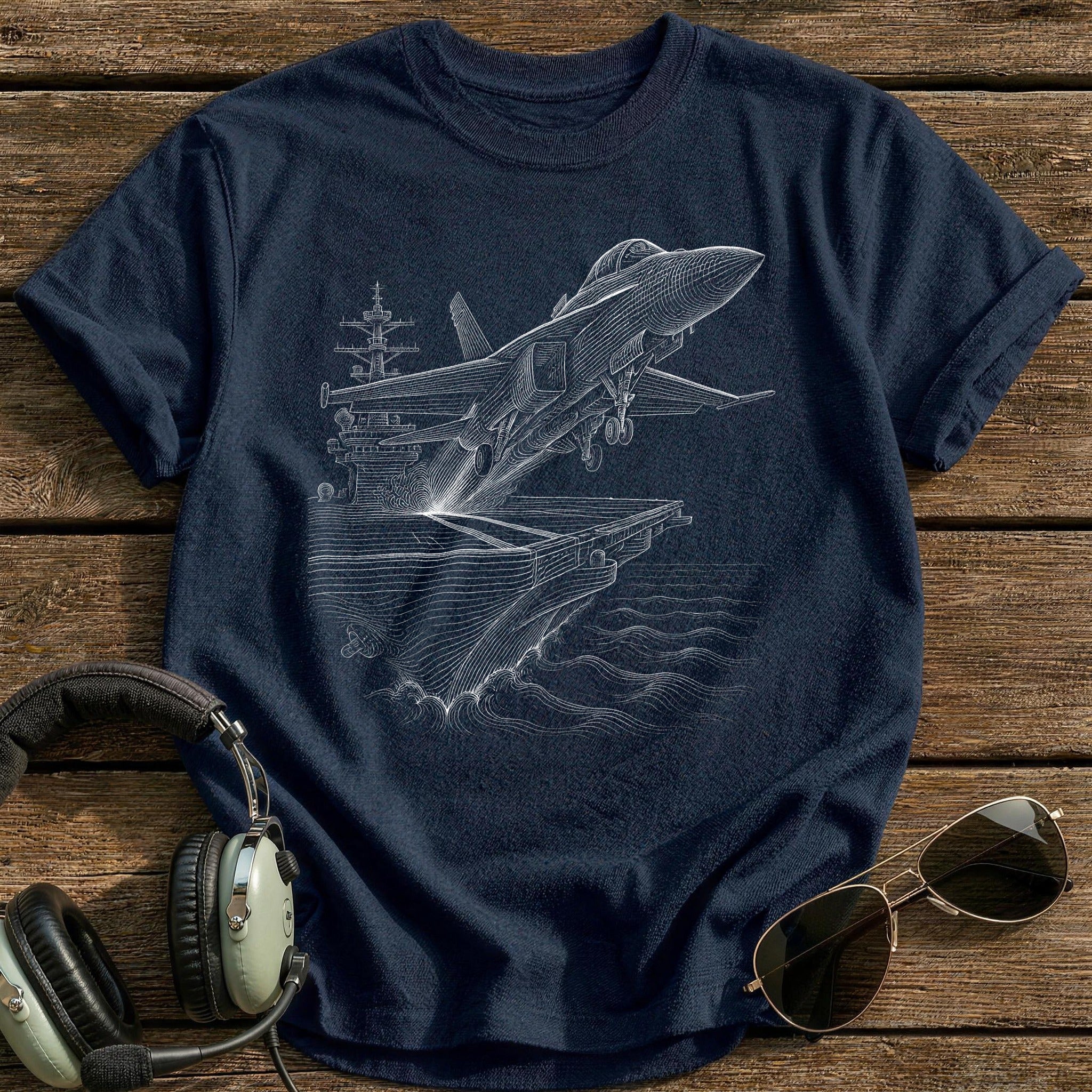 Carrier Launch 50 T-Shirt - Navy