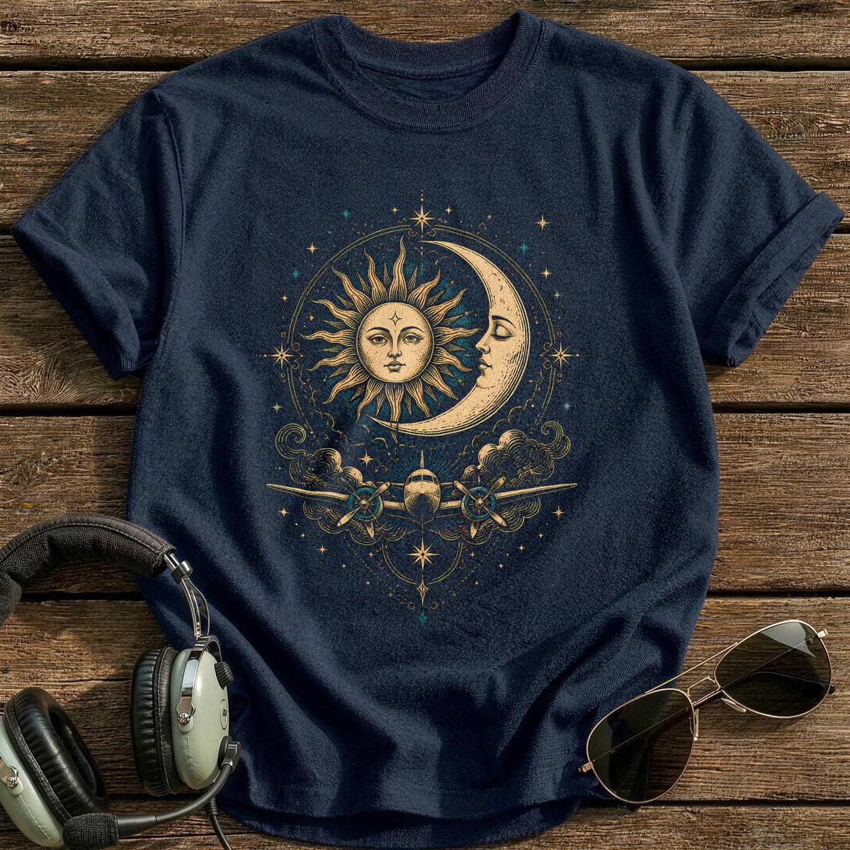 Celestial Navigation T-Shirt - Navy