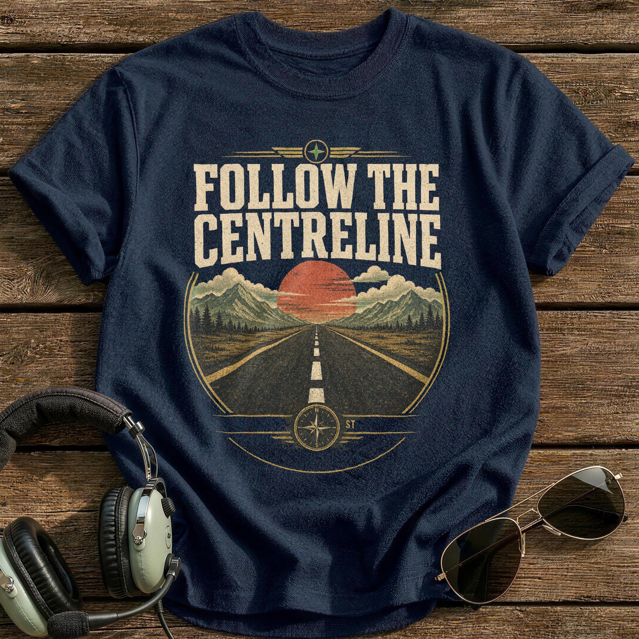 Centreline T-Shirt - Navy