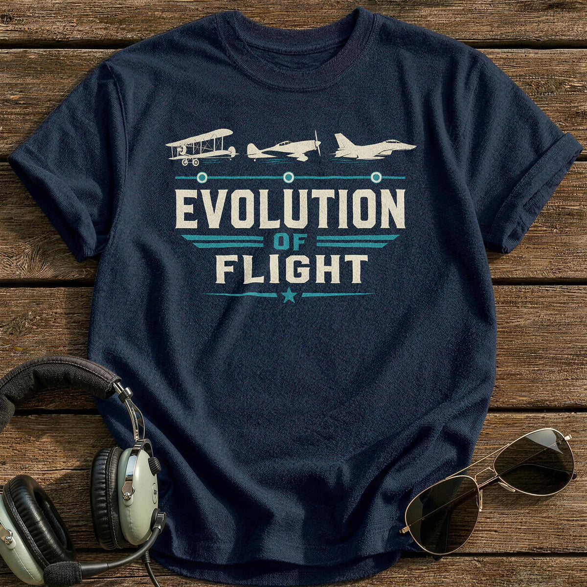 Century of Flight T-Shirt - Navy