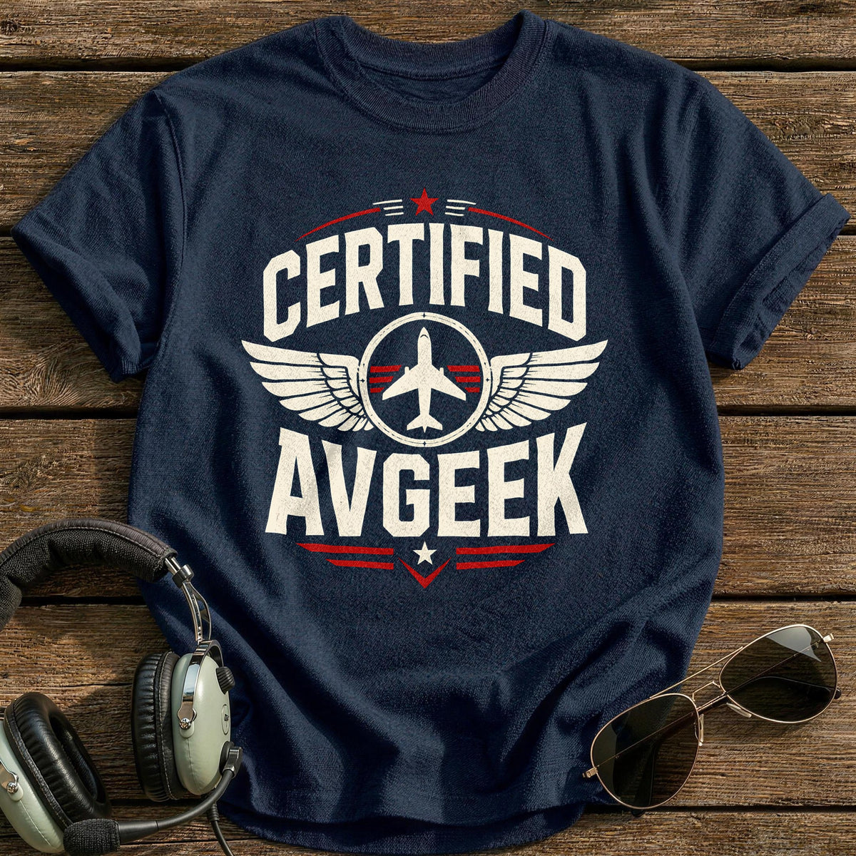 Certified Avgeek T-Shirt - Navy