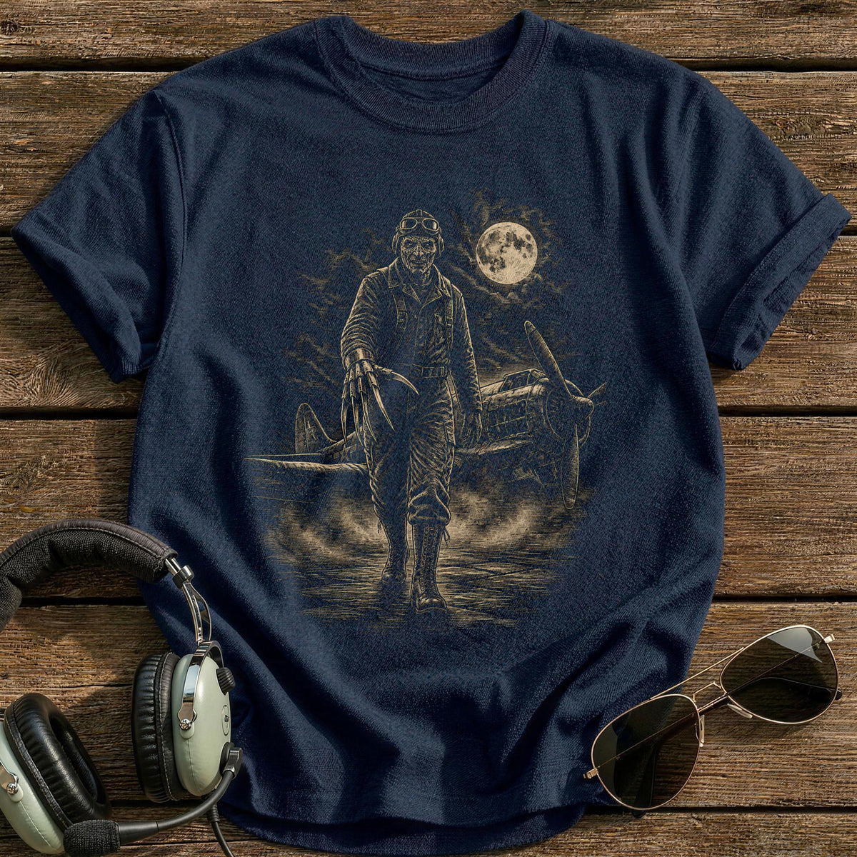 Clawed Scene 34 T-Shirt - Navy