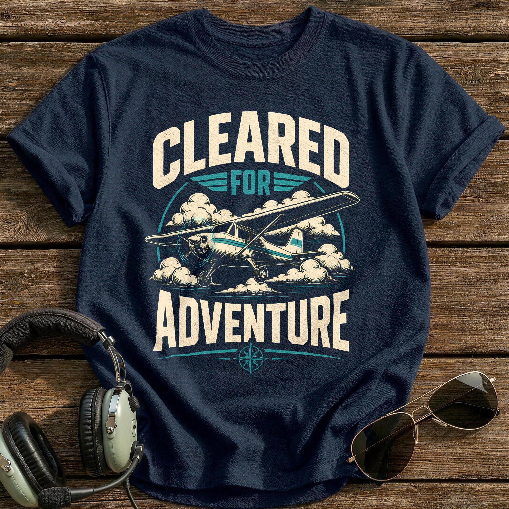 Clear For Adventure T-Shirt - Navy