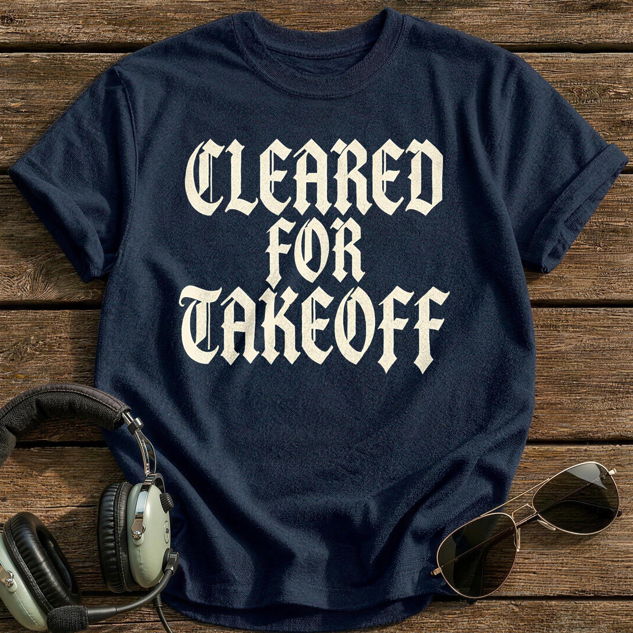 Cleared For Takeoff 46 T-Shirt - Navy