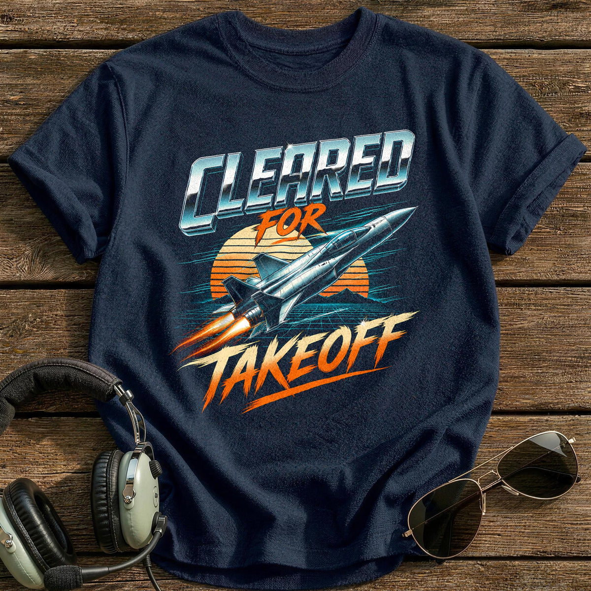 Cleared Takeoff T-Shirt - Navy