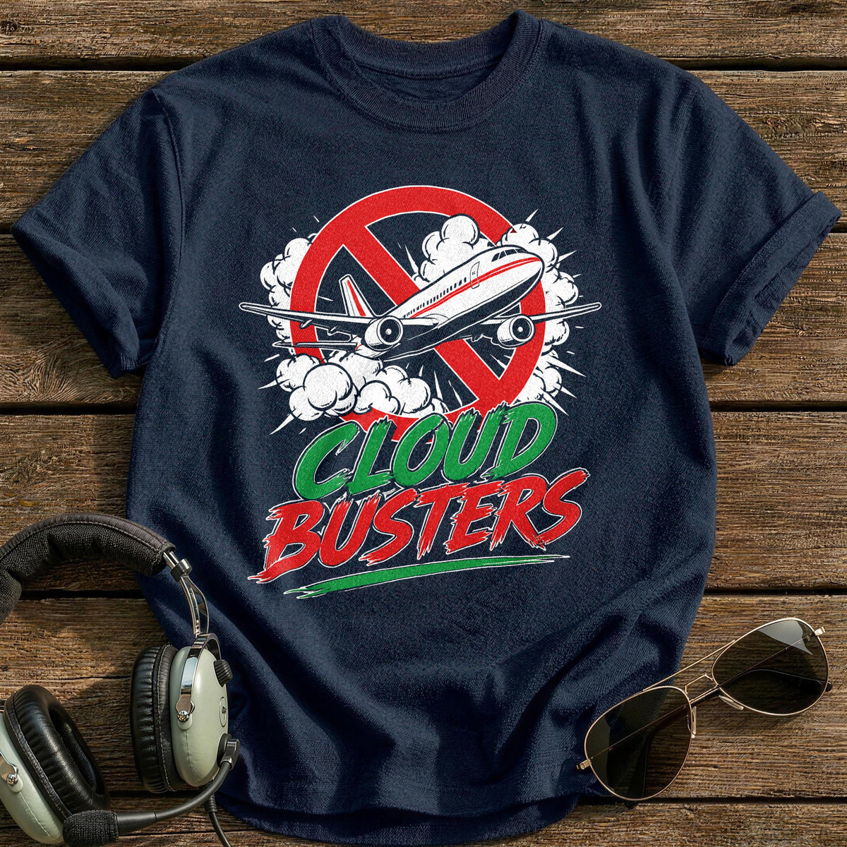 Cloud Busters T-Shirt - Navy